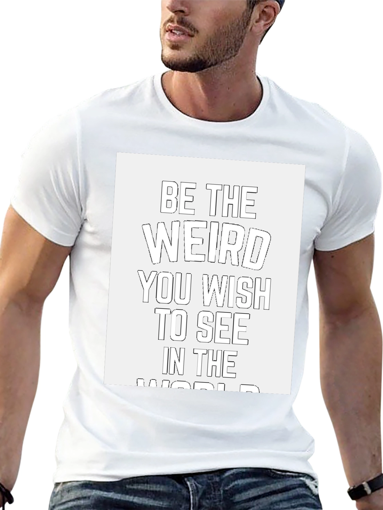 Be The Weird T-Shirt - Black Cotton Casual Tee