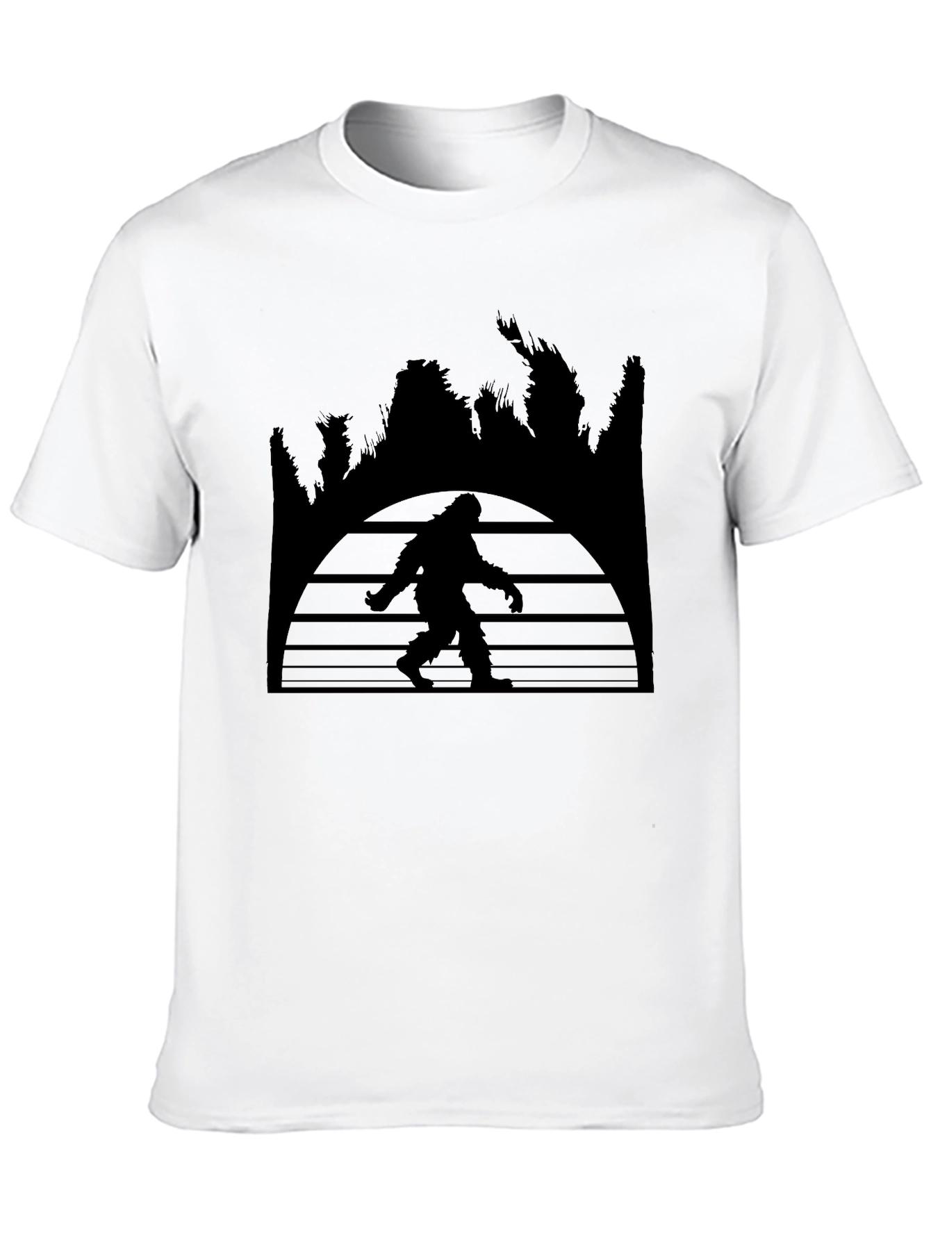Bigfoot Sunset Graphic Tee - Black T-Shirt