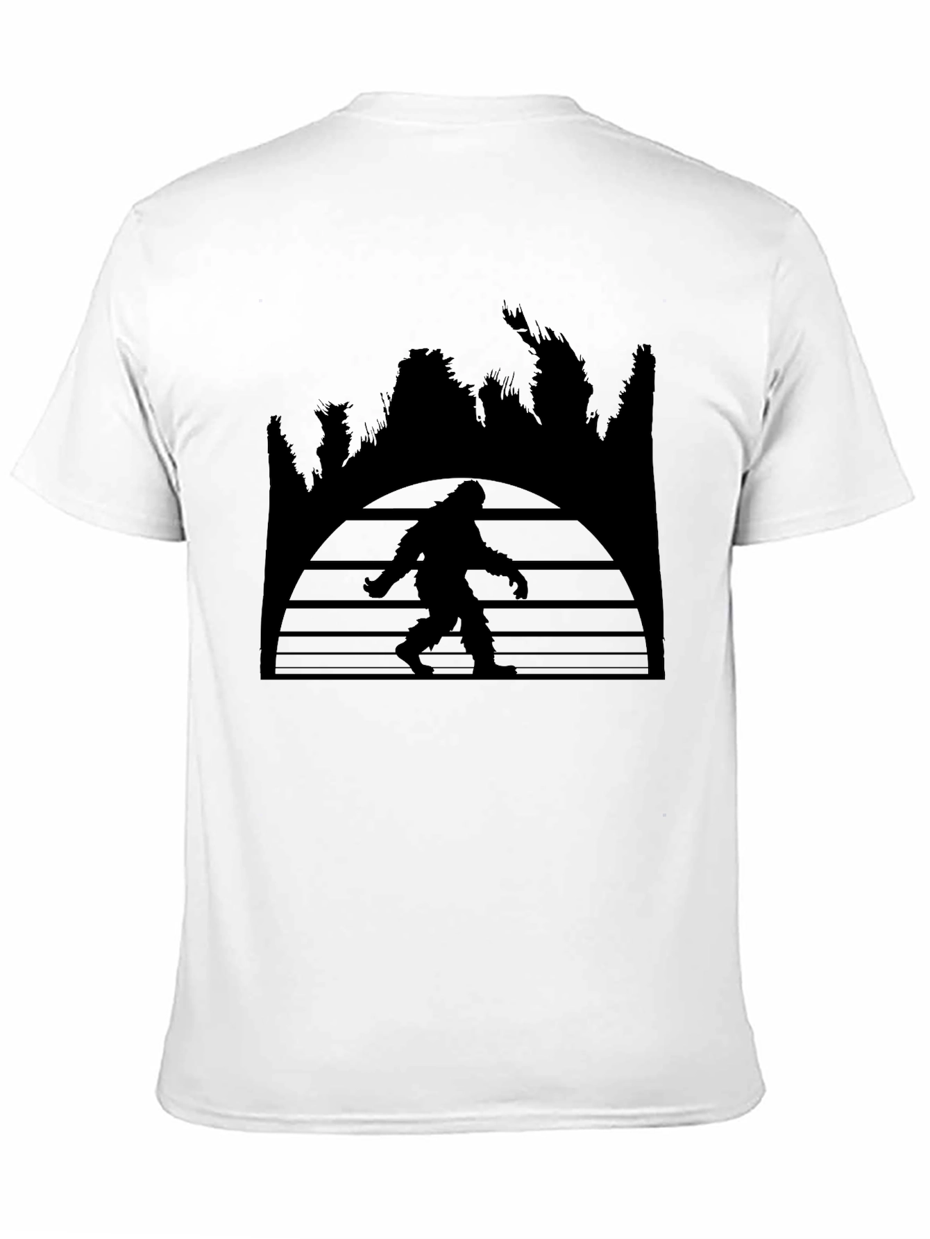 Bigfoot Sunset Graphic Tee - Black T-Shirt