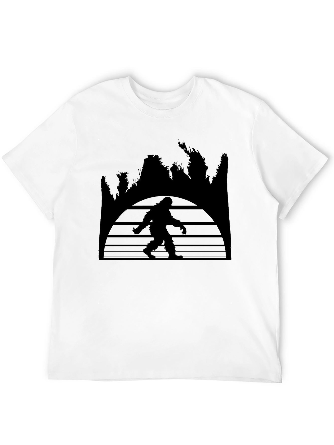 Bigfoot Sunset Graphic Tee - Black T-Shirt