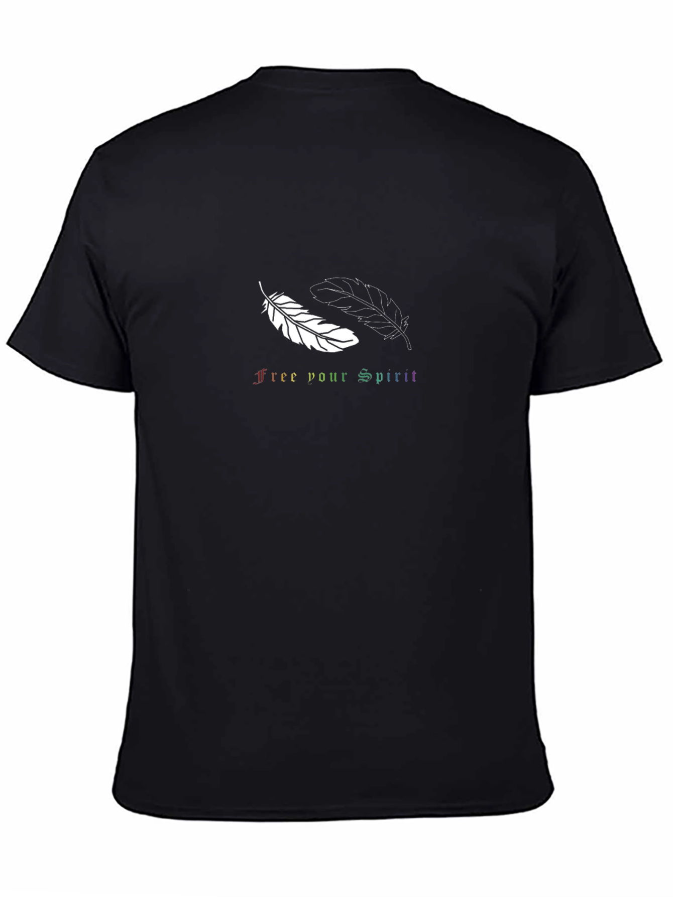 Free Your Spirit Feather Graphic Tee