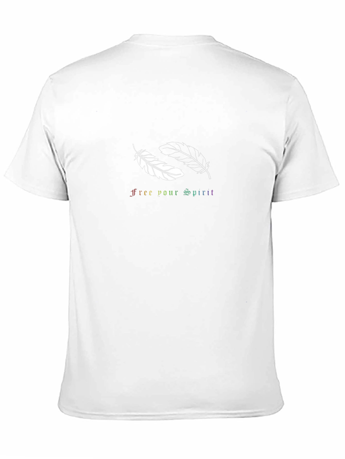 Free Your Spirit Feather Graphic Tee
