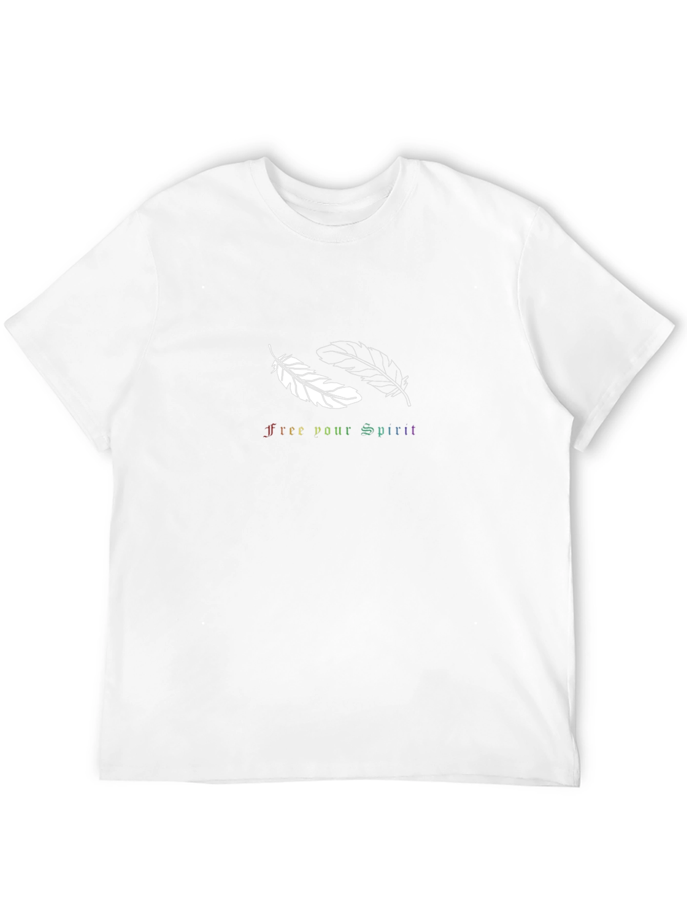 Free Your Spirit Feather Graphic Tee