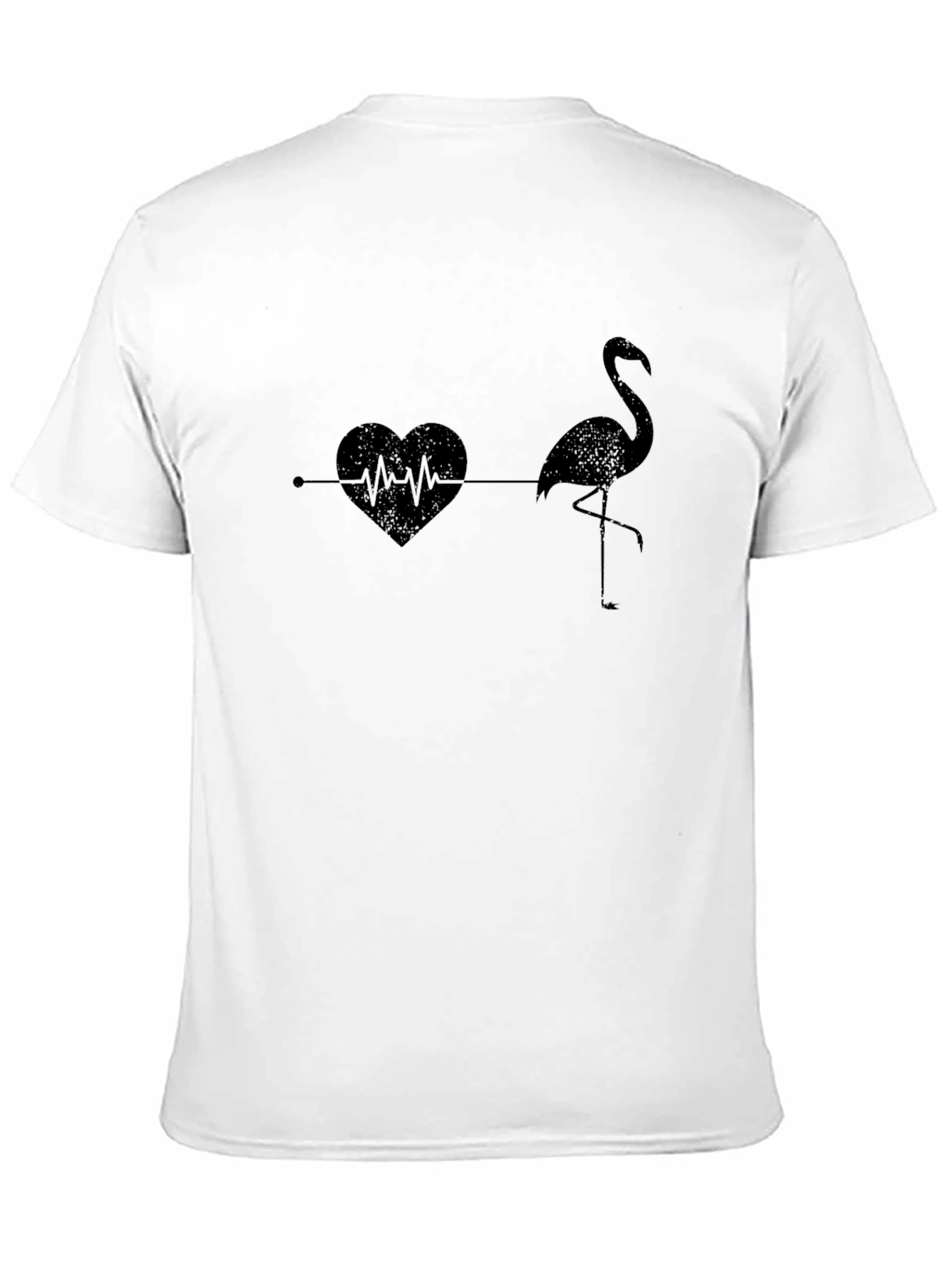 Flamingo Heartbeat T-Shirt - Stylish Graphic Tee