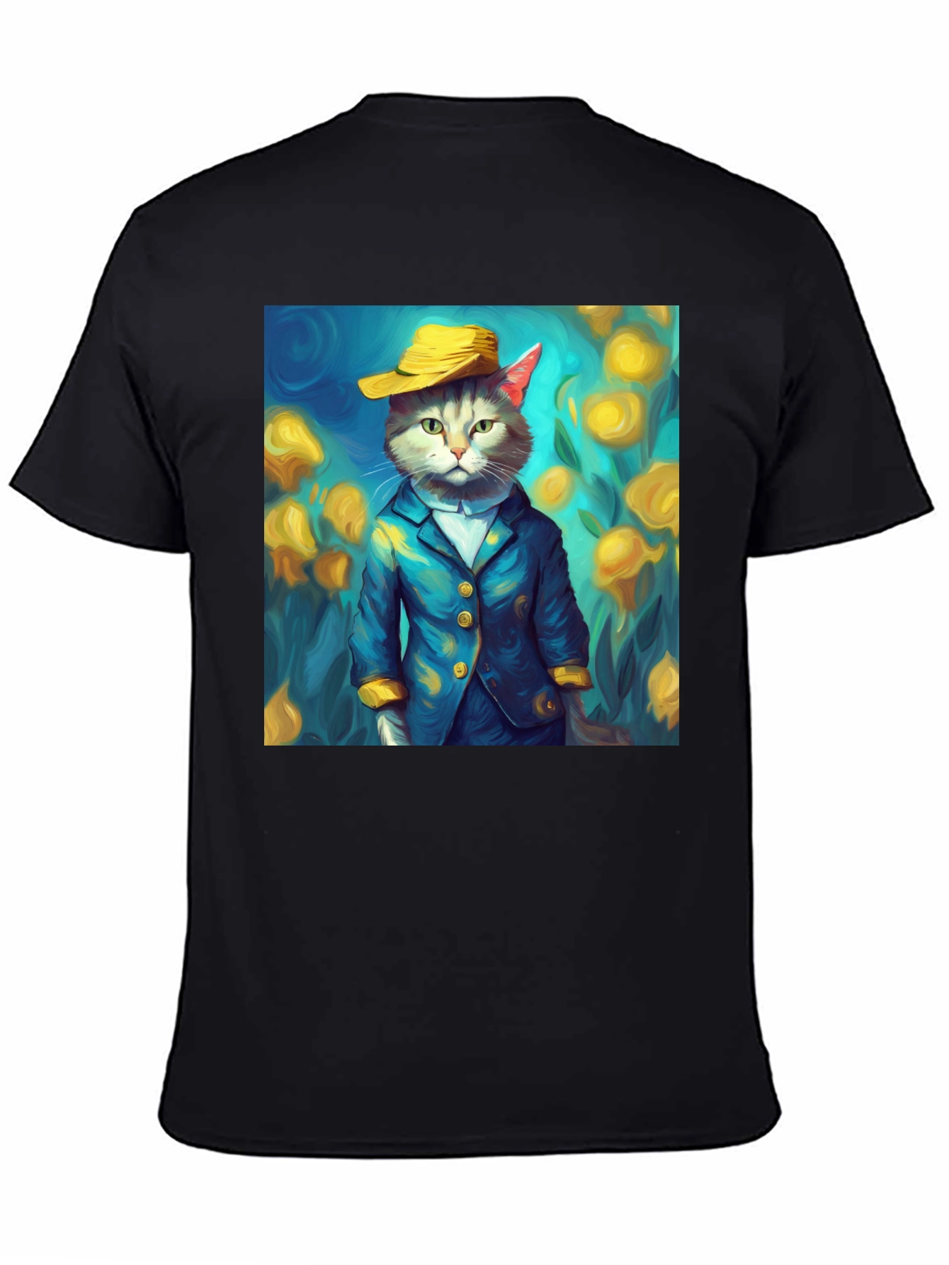 Cat Art T-Shirt - Whimsical Feline Fashion