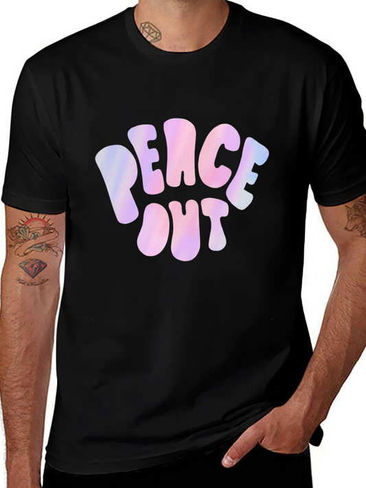 Peace Out Graphic T-Shirt - Retro Style