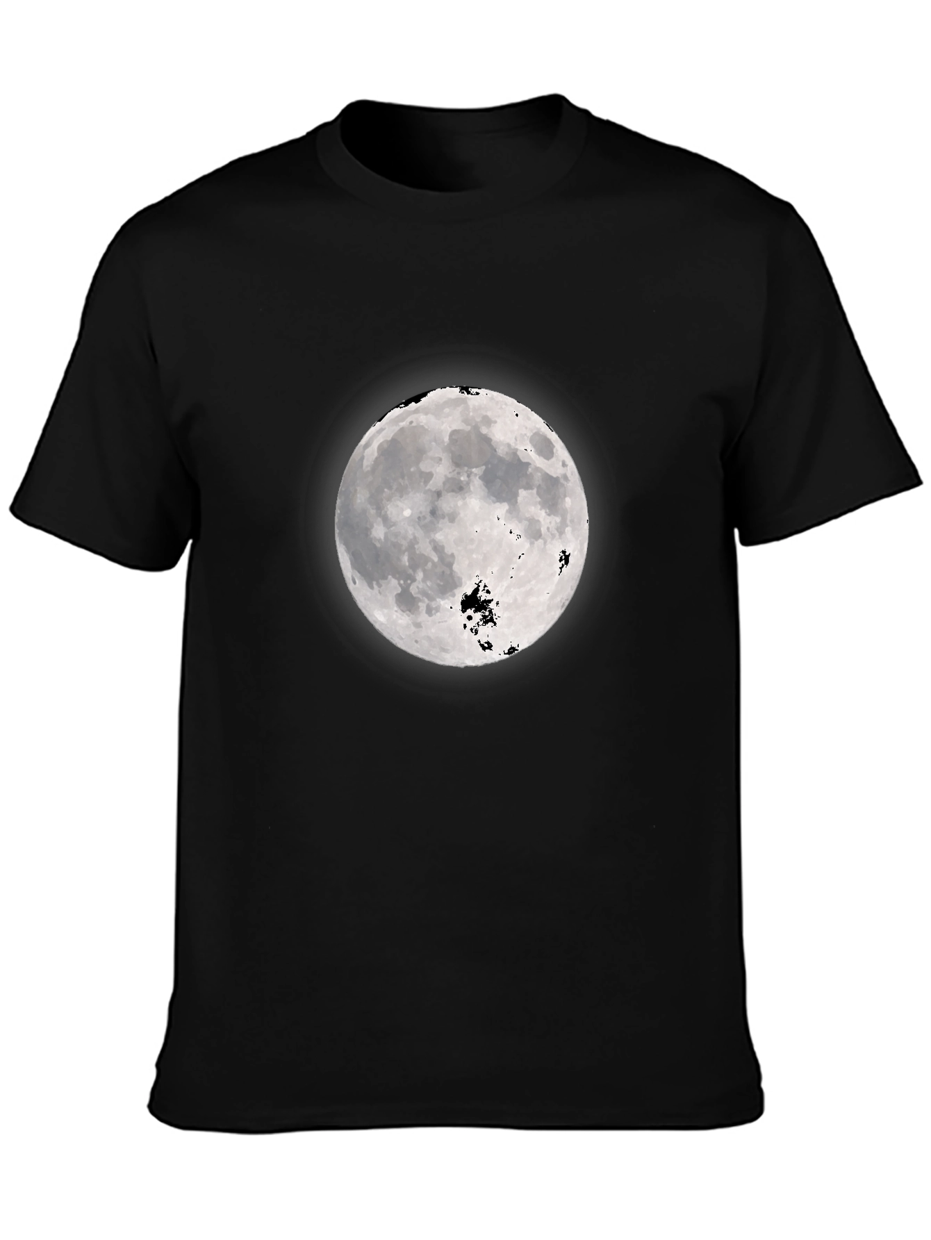 Moon Graphic Black T-Shirt - Celestial Style