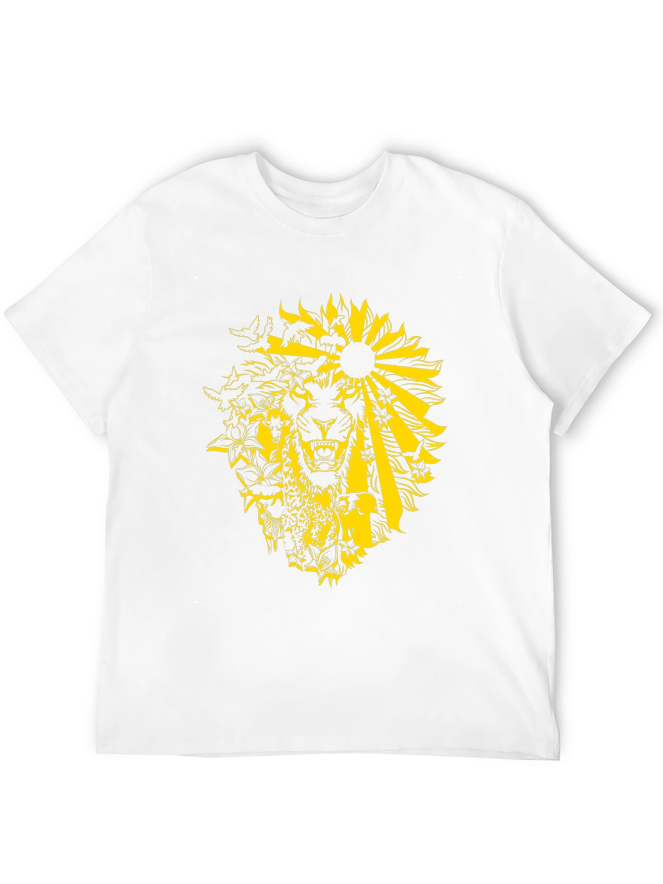 Lion Sun Graphic Tee - Black