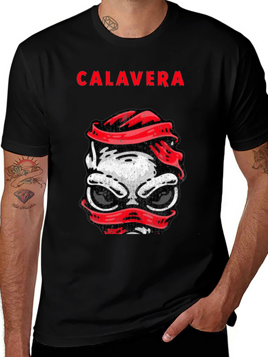 Calavera Graphic Tee - Skull Headband T-Shirt