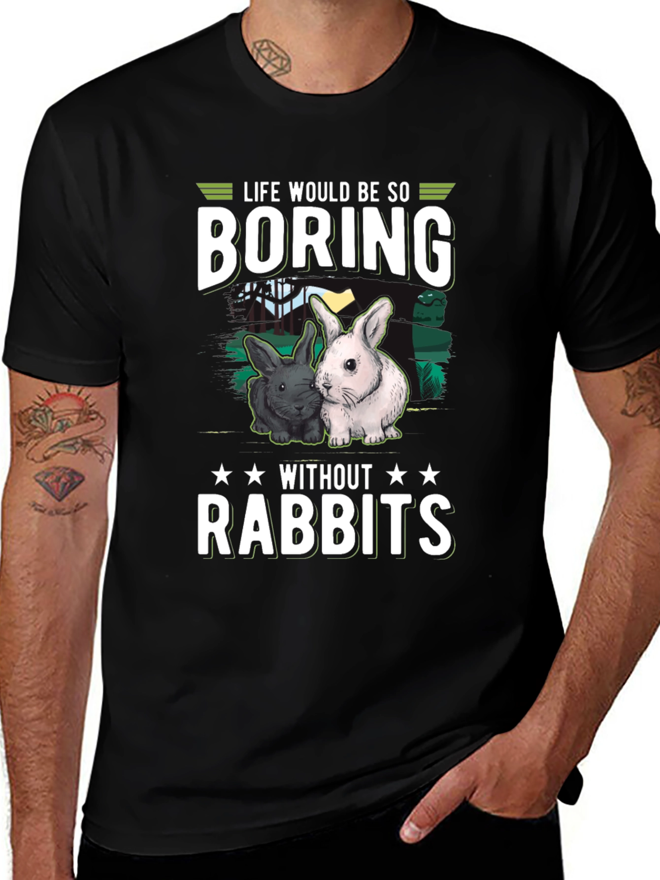 Life is Boring Without Rabbits T-Shirt
