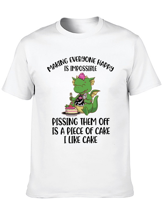 Funny Dragon Cake Lover T-Shirt