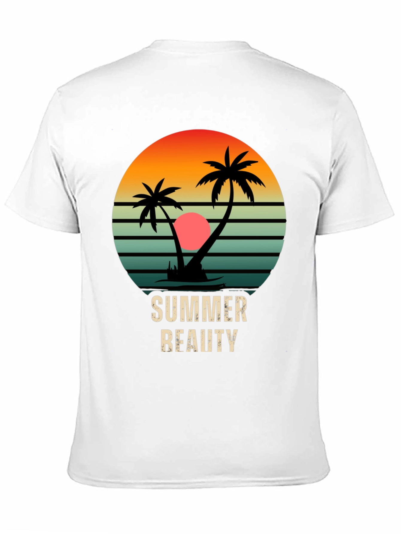 Summer Beauty Black Graphic Tee