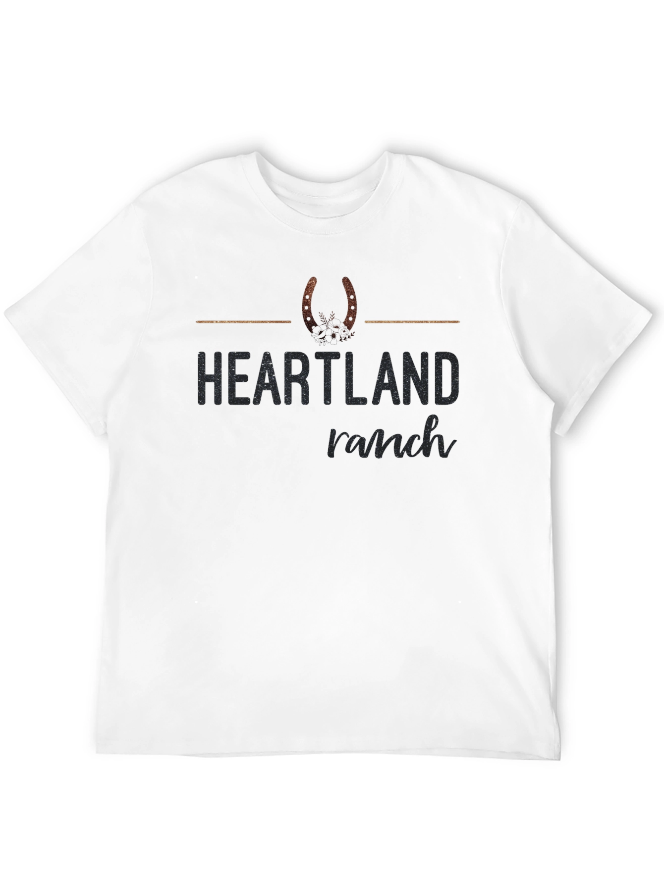 Heartland Ranch Graphic Tee - Horseshoe Design