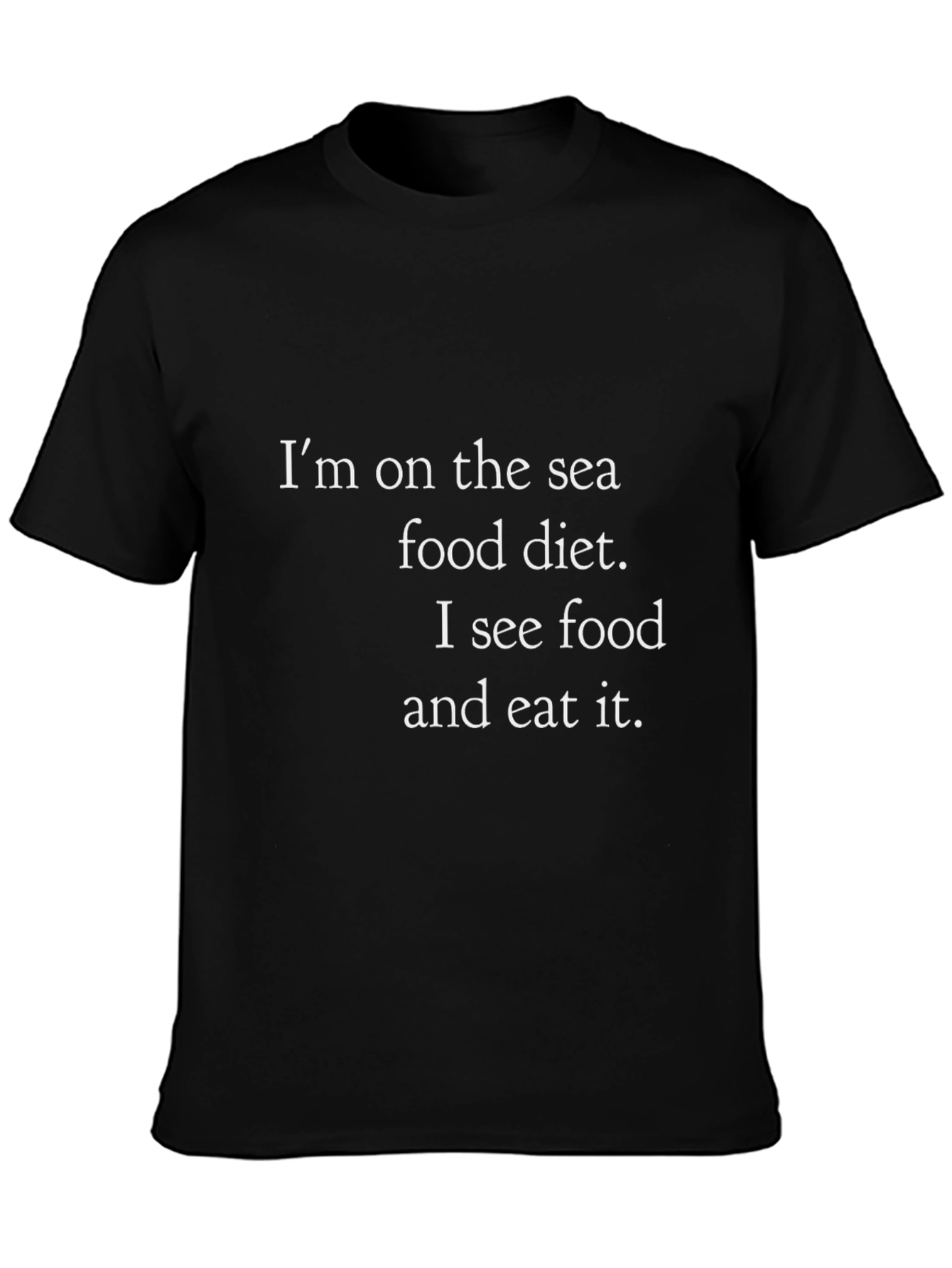 Humorous Sea Food Diet T-Shirt