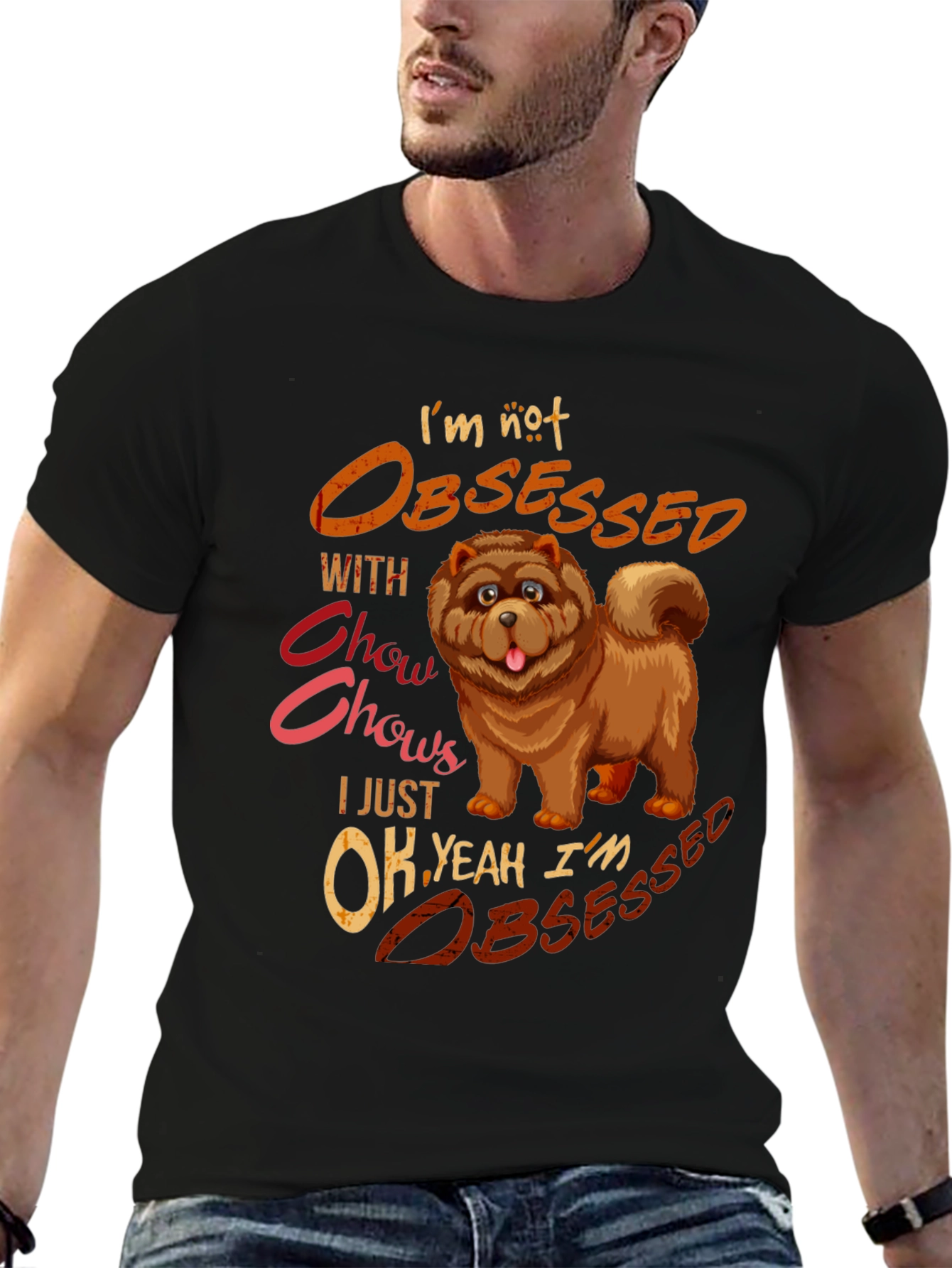 Chow Chow Obsessed Graphic T-Shirt