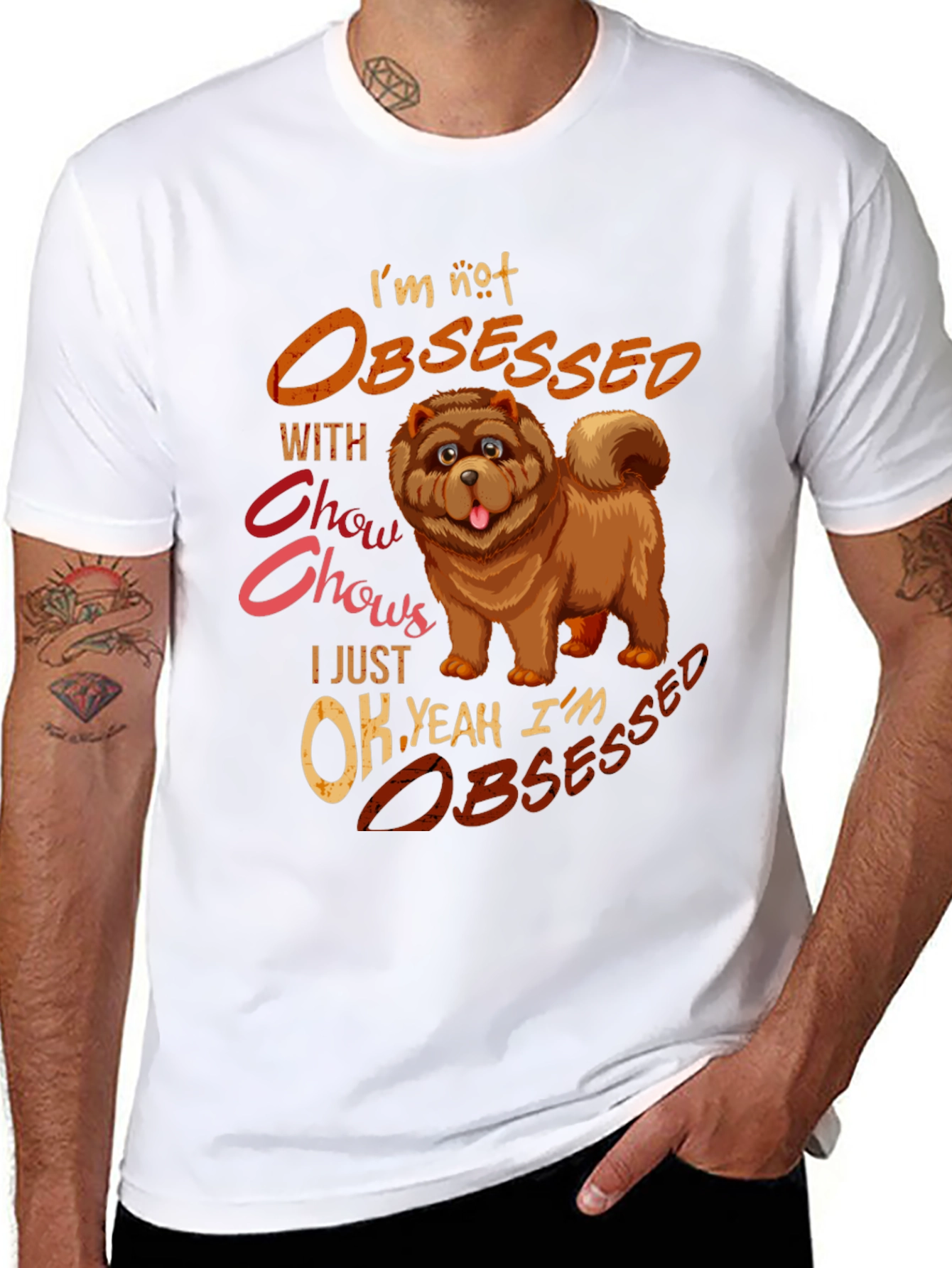 Chow Chow Obsessed Graphic T-Shirt