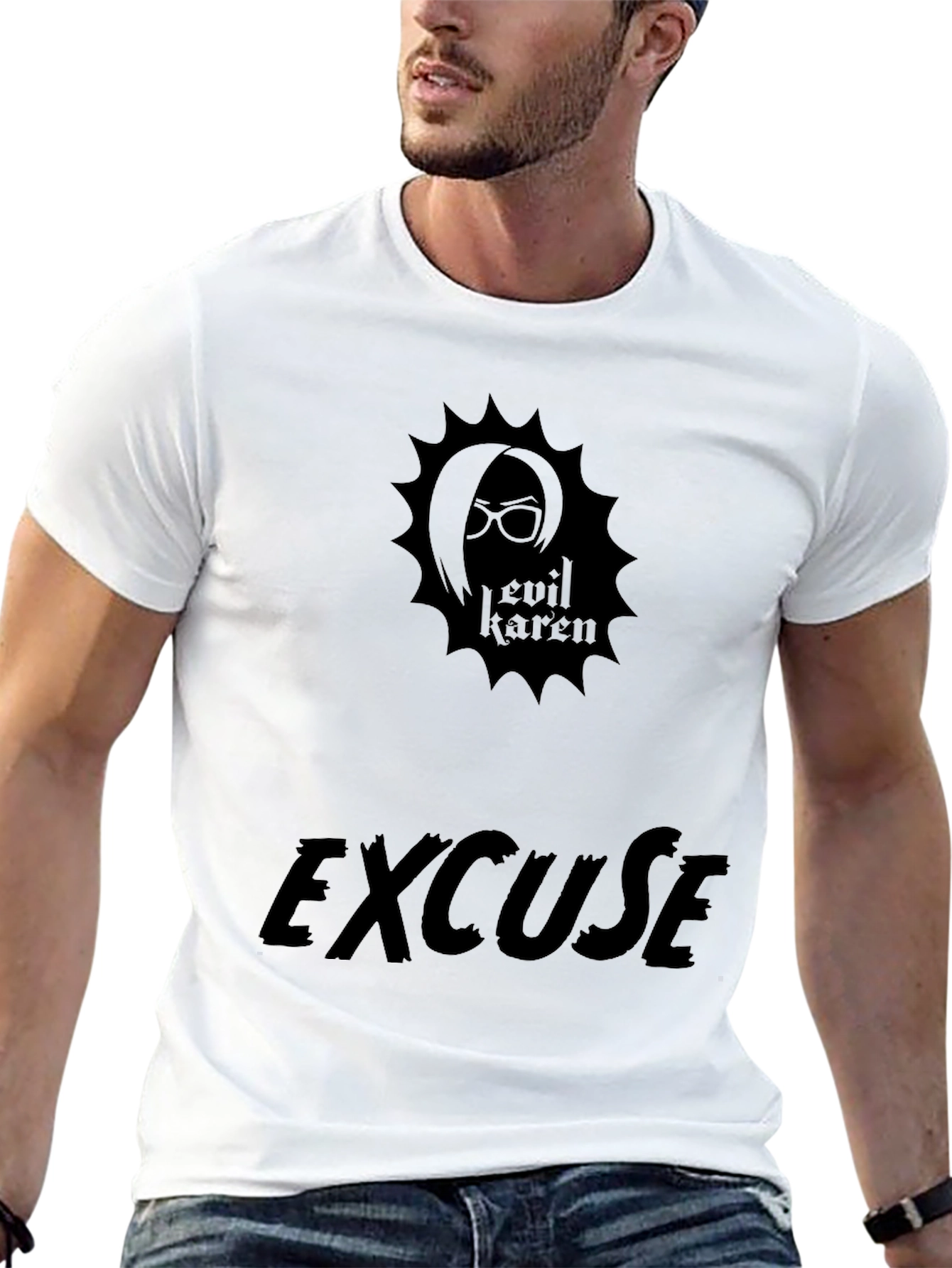 Evil Karen Excuse Black T-Shirt