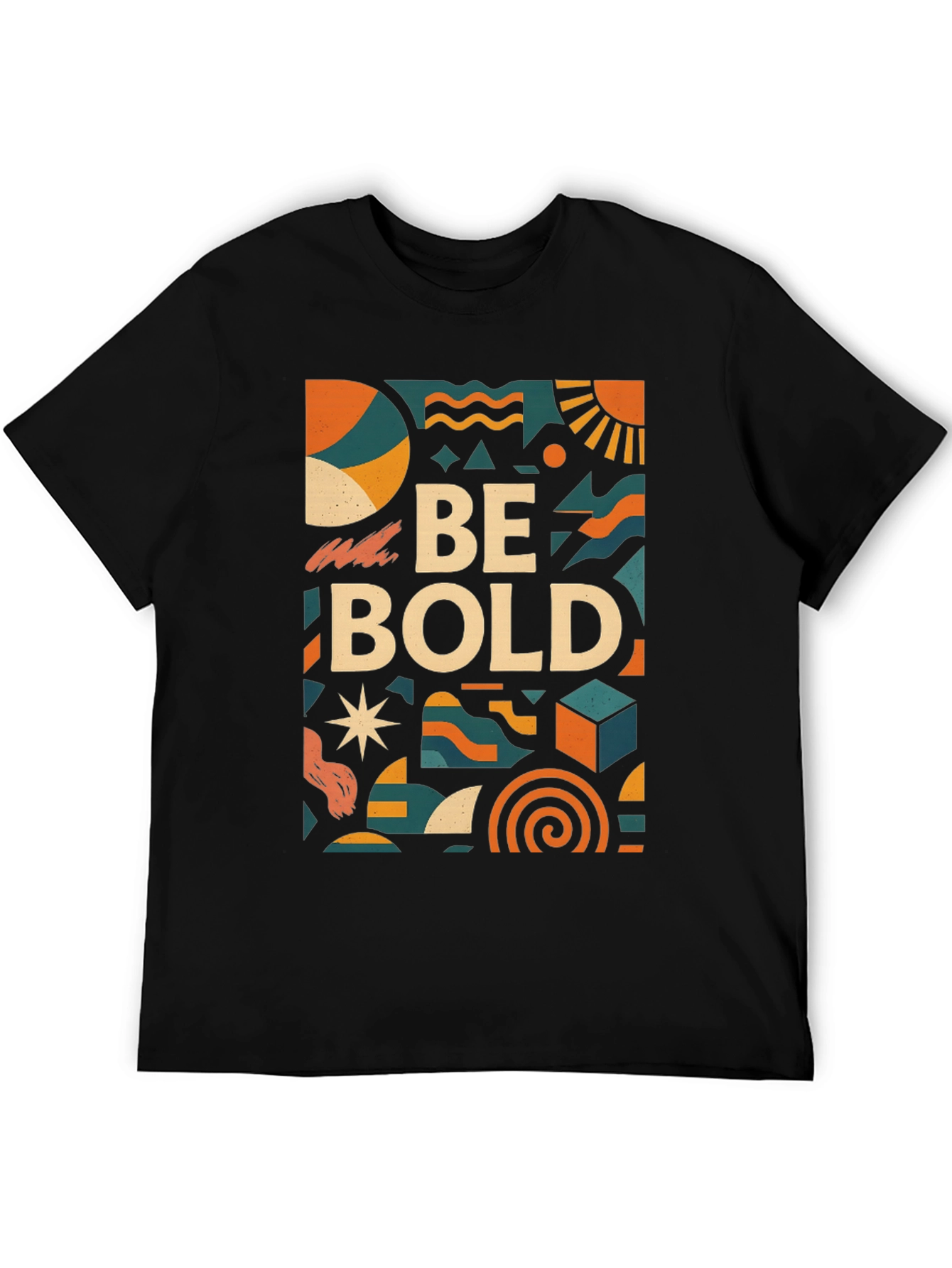 Be Bold Graphic Print Black T-Shirt