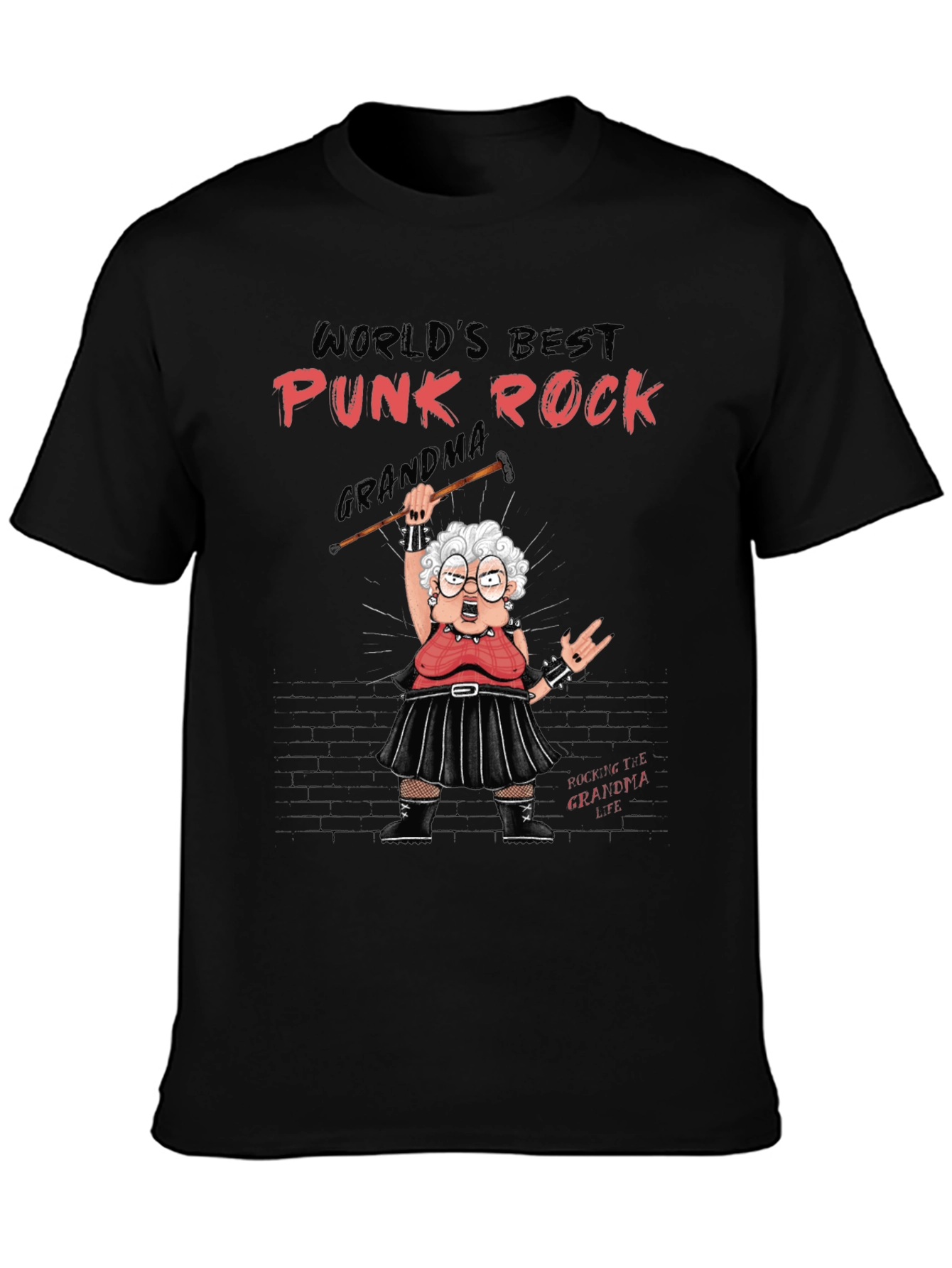 Punk Rock Grandma T-Shirt Rocker Tee