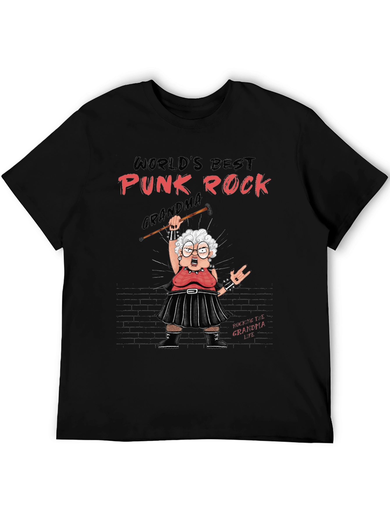 Punk Rock Grandma T-Shirt Rocker Tee