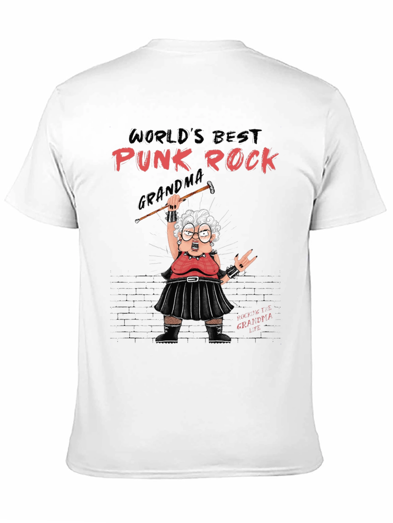 Punk Rock Grandma T-Shirt Rocker Tee