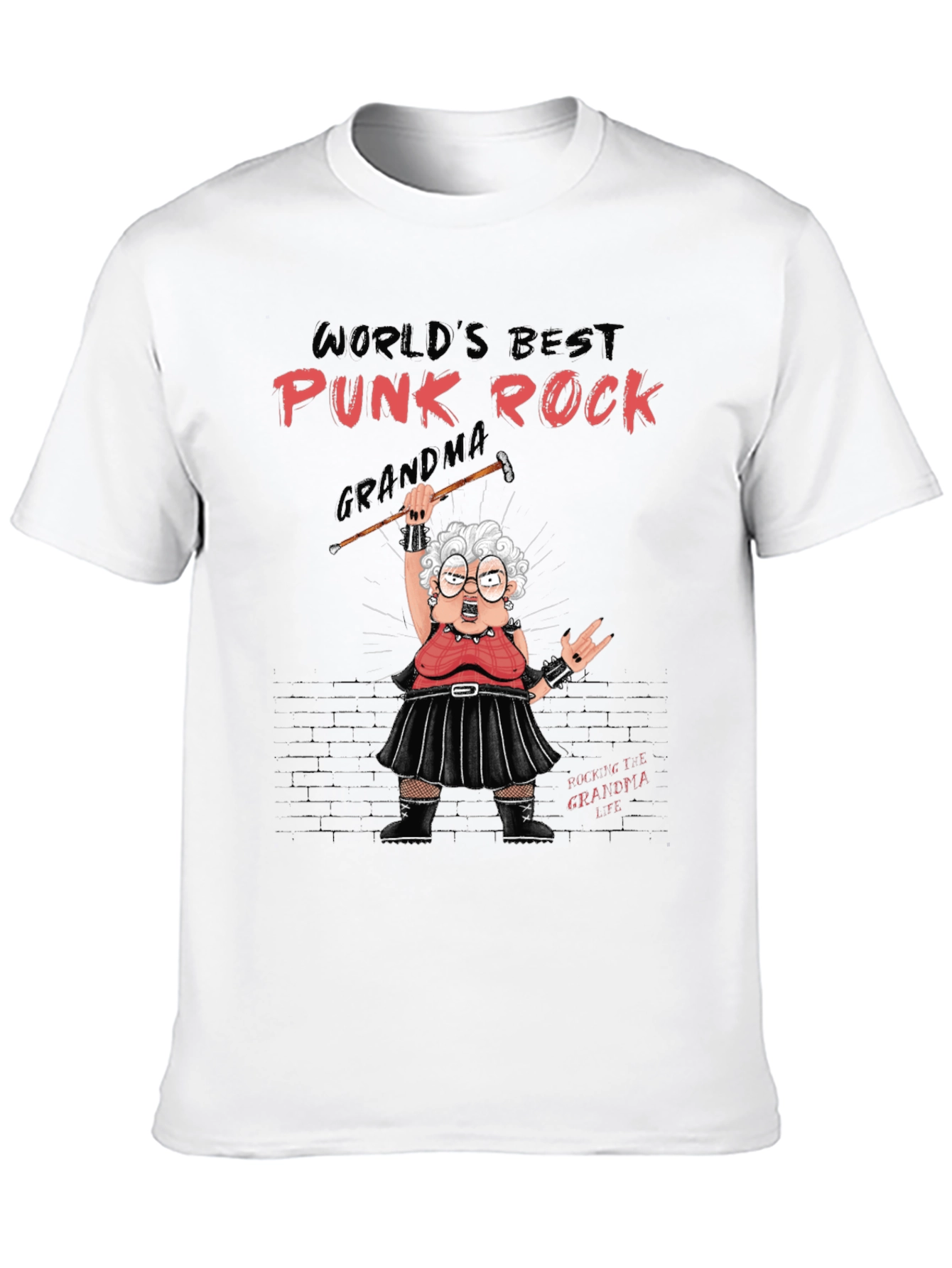 Punk Rock Grandma T-Shirt Rocker Tee