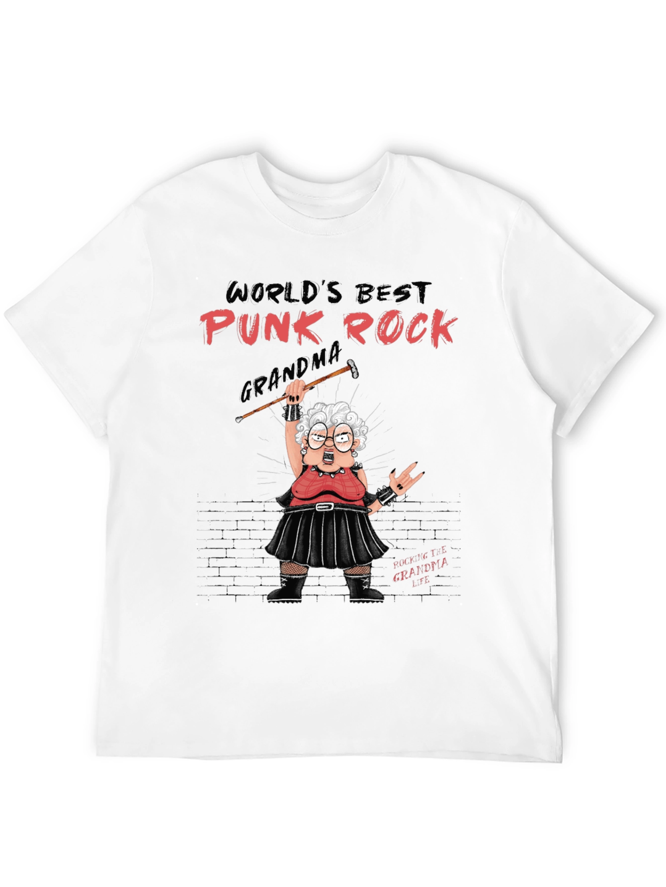 Punk Rock Grandma T-Shirt Rocker Tee