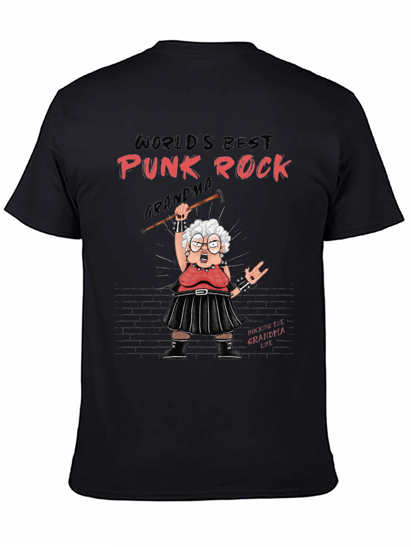 Punk Rock Grandma T-Shirt Rocker Tee