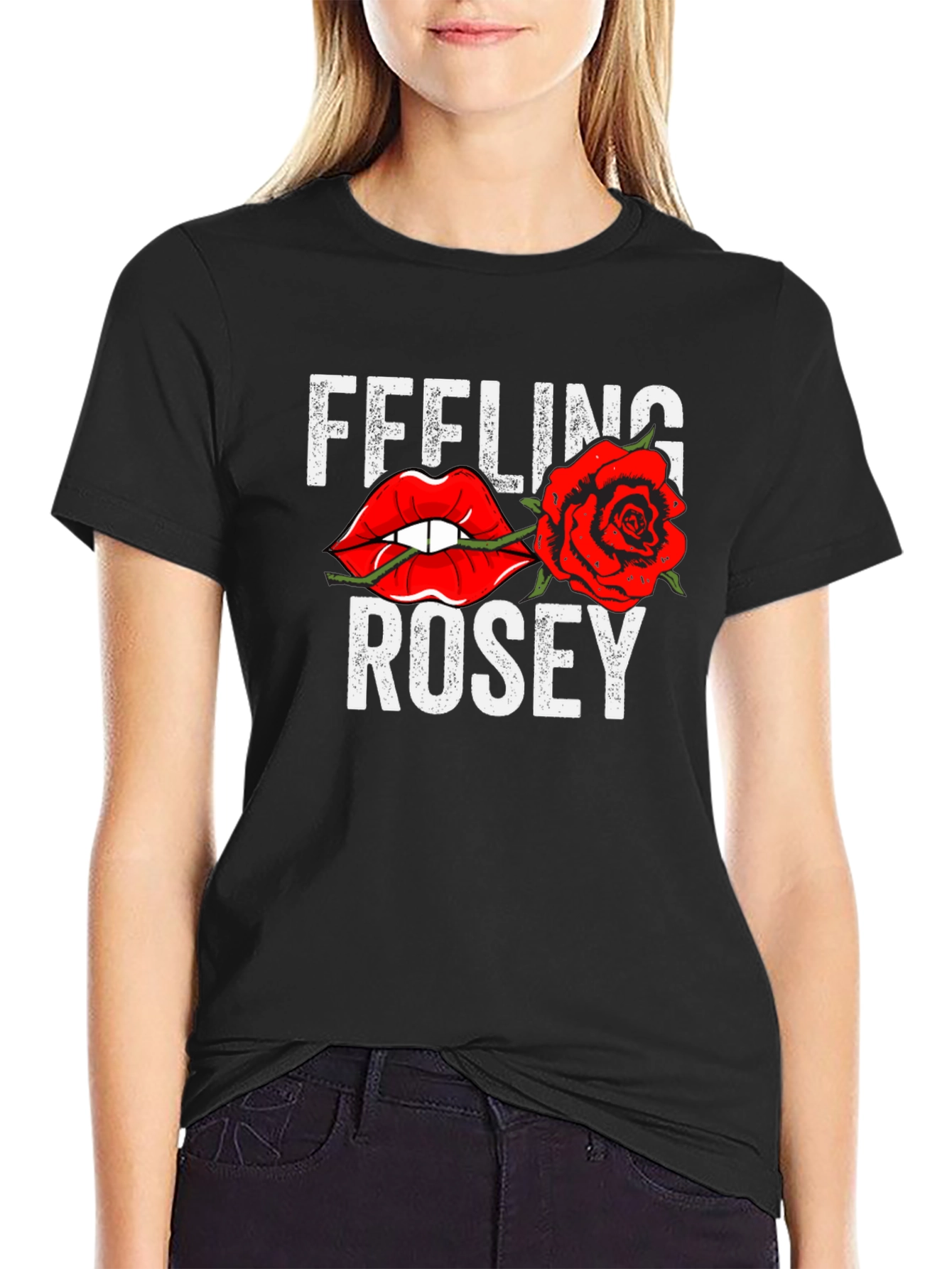 Feeling Rosey Graphic T-Shirt