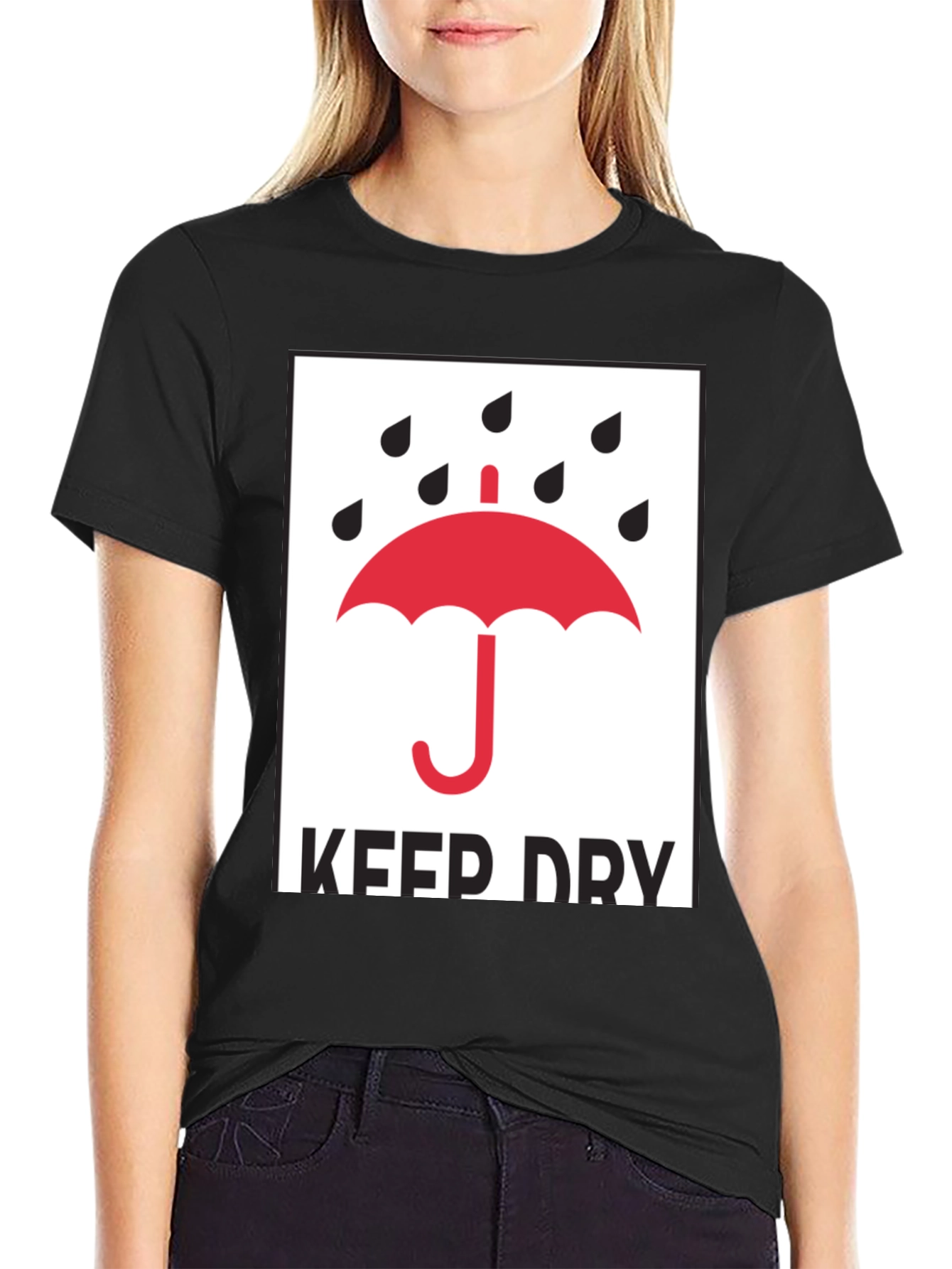 Keep Dry Graphic Tee - Classic Black T-Shirt