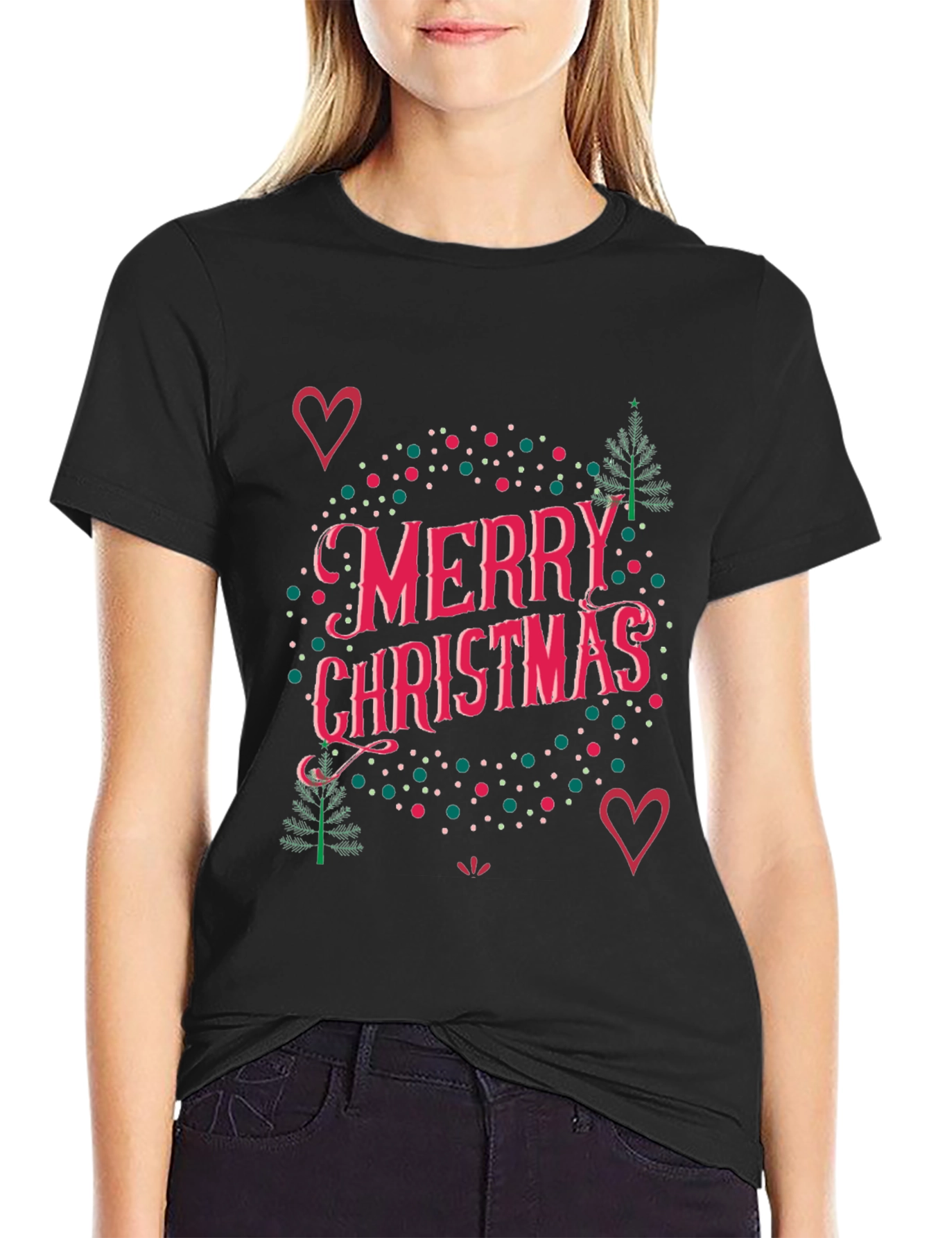 Merry Christmas Graphic Tee - Holiday Style