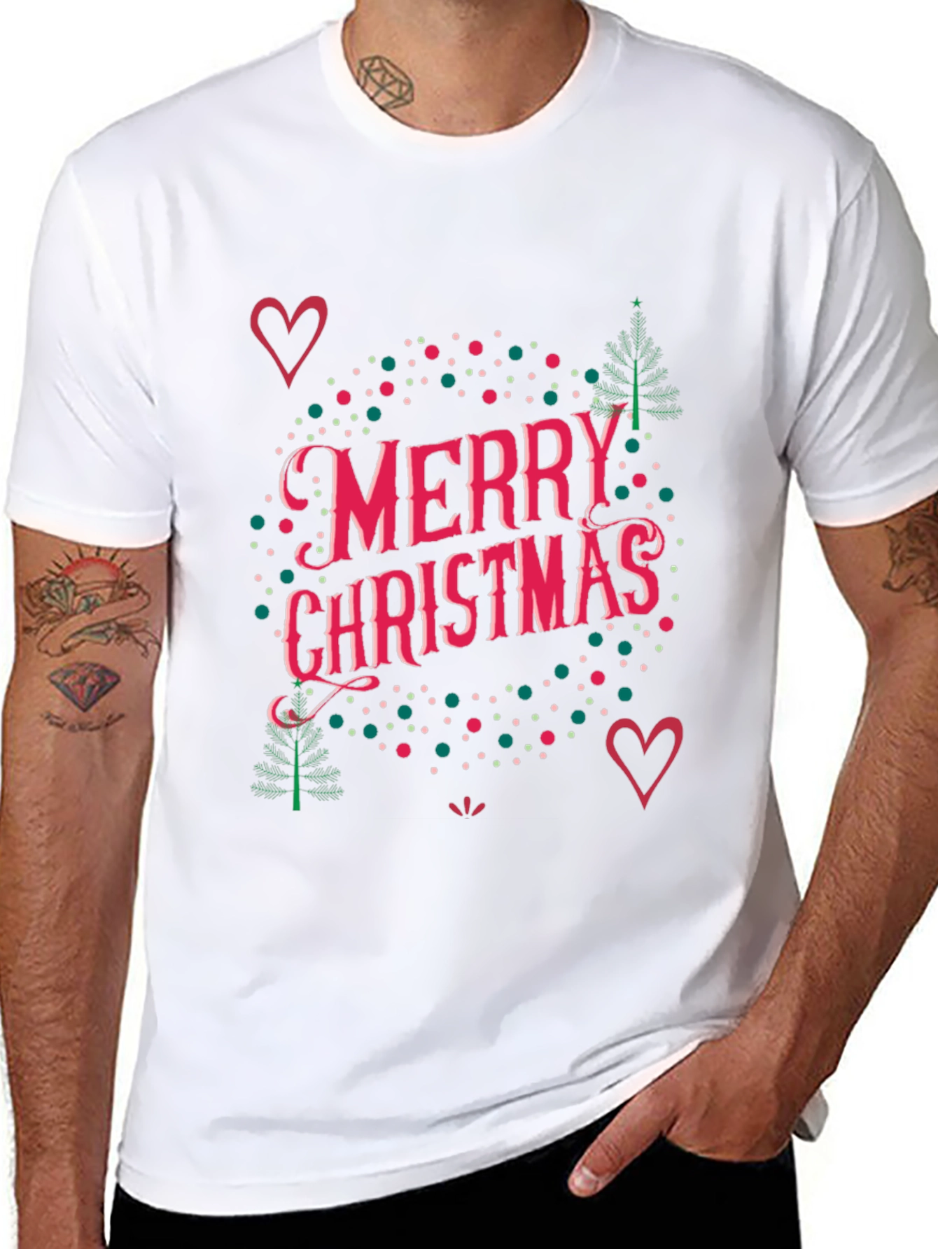 Merry Christmas Graphic Tee - Holiday Style