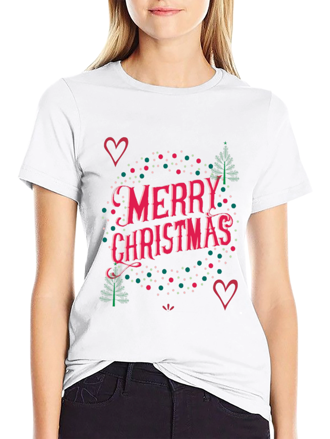 Merry Christmas Graphic Tee - Holiday Style