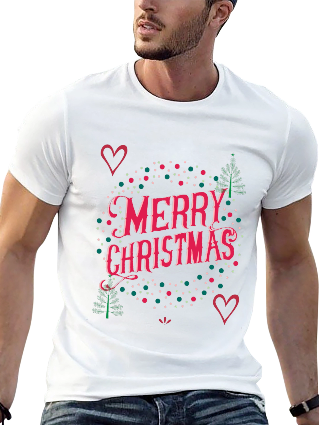 Merry Christmas Graphic Tee - Holiday Style