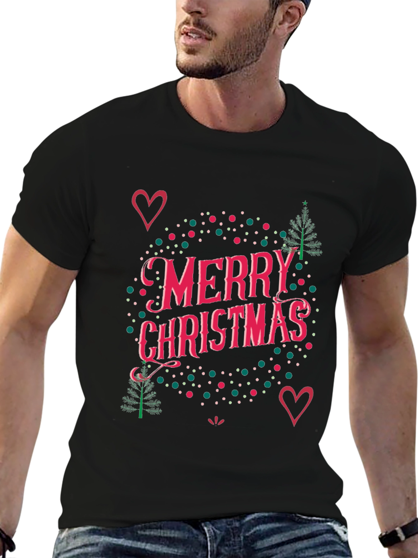 Merry Christmas Graphic Tee - Holiday Style