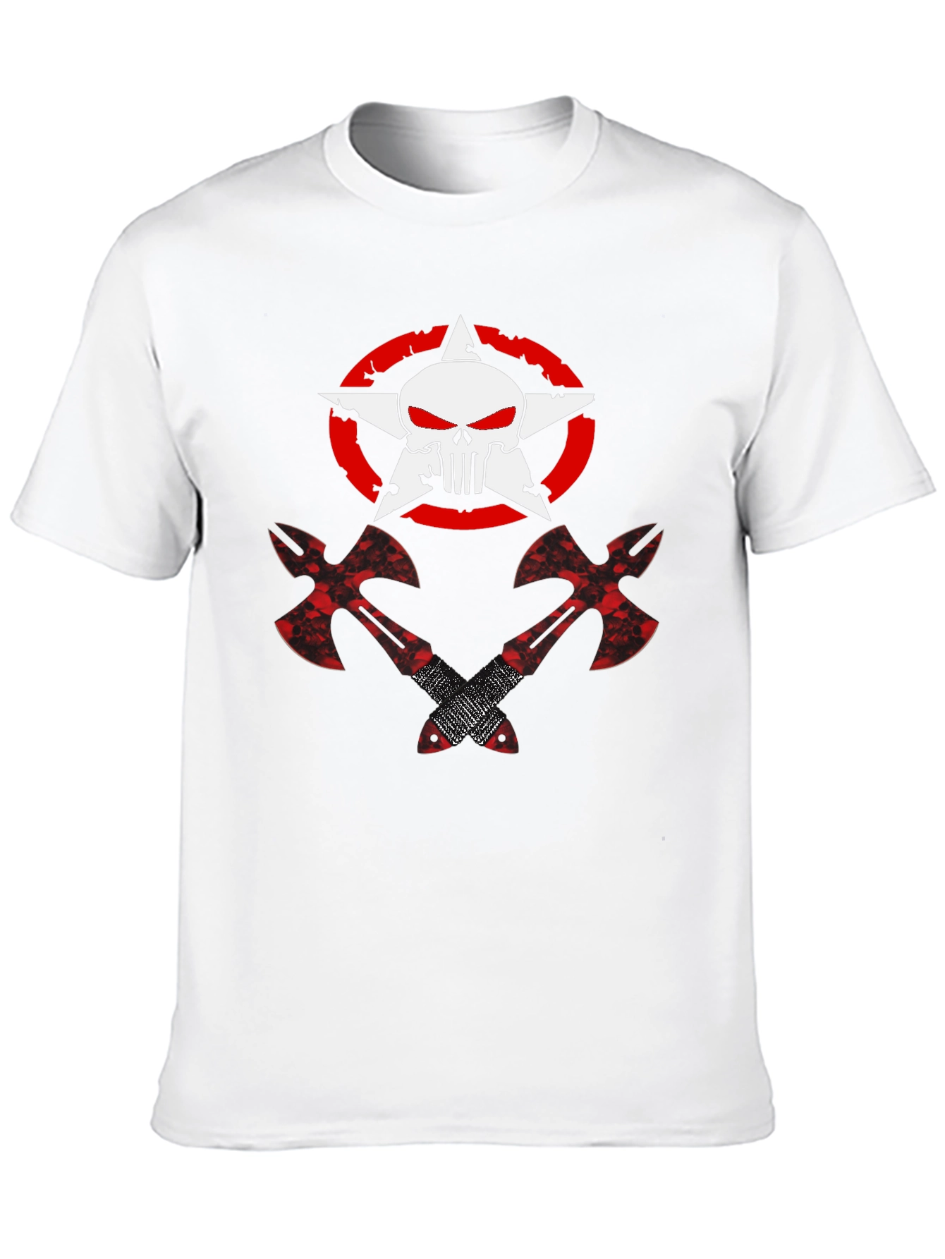 Punisher Star Axe Graphic T-Shirt - Black