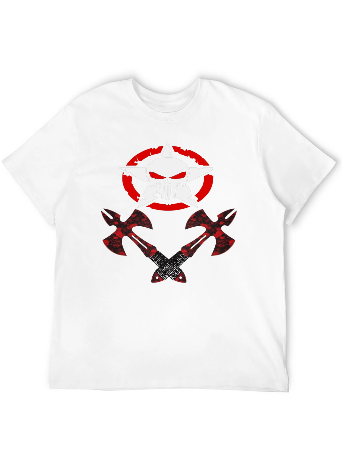 Punisher Star Axe Graphic T-Shirt - Black