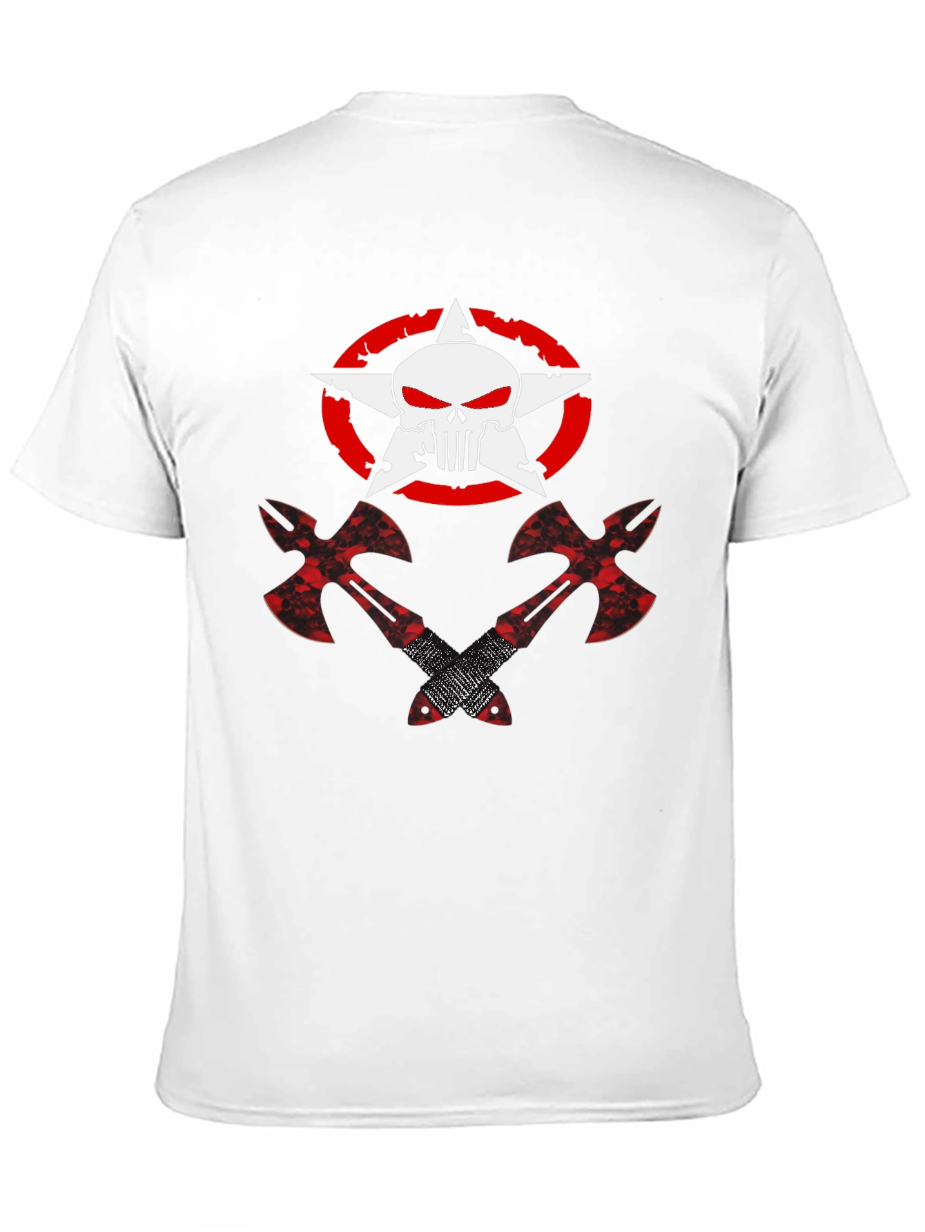 Punisher Star Axe Graphic T-Shirt - Black