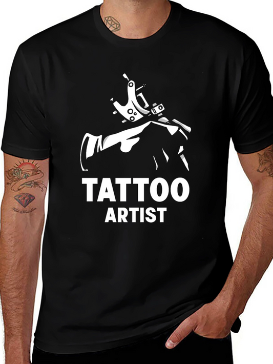 Tattoo Artist Graphic Tee - Black