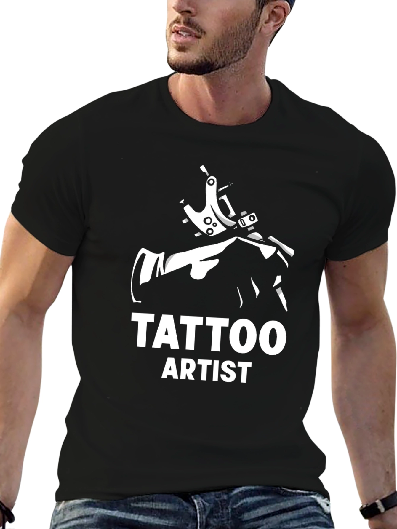 Tattoo Artist Graphic Tee - Black