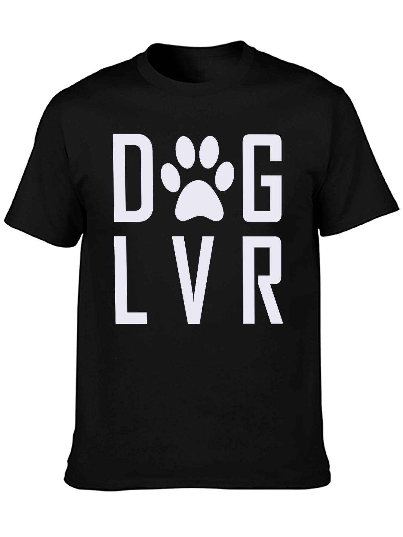 Dog Lover Tee - Paw Print Graphic T-Shirt