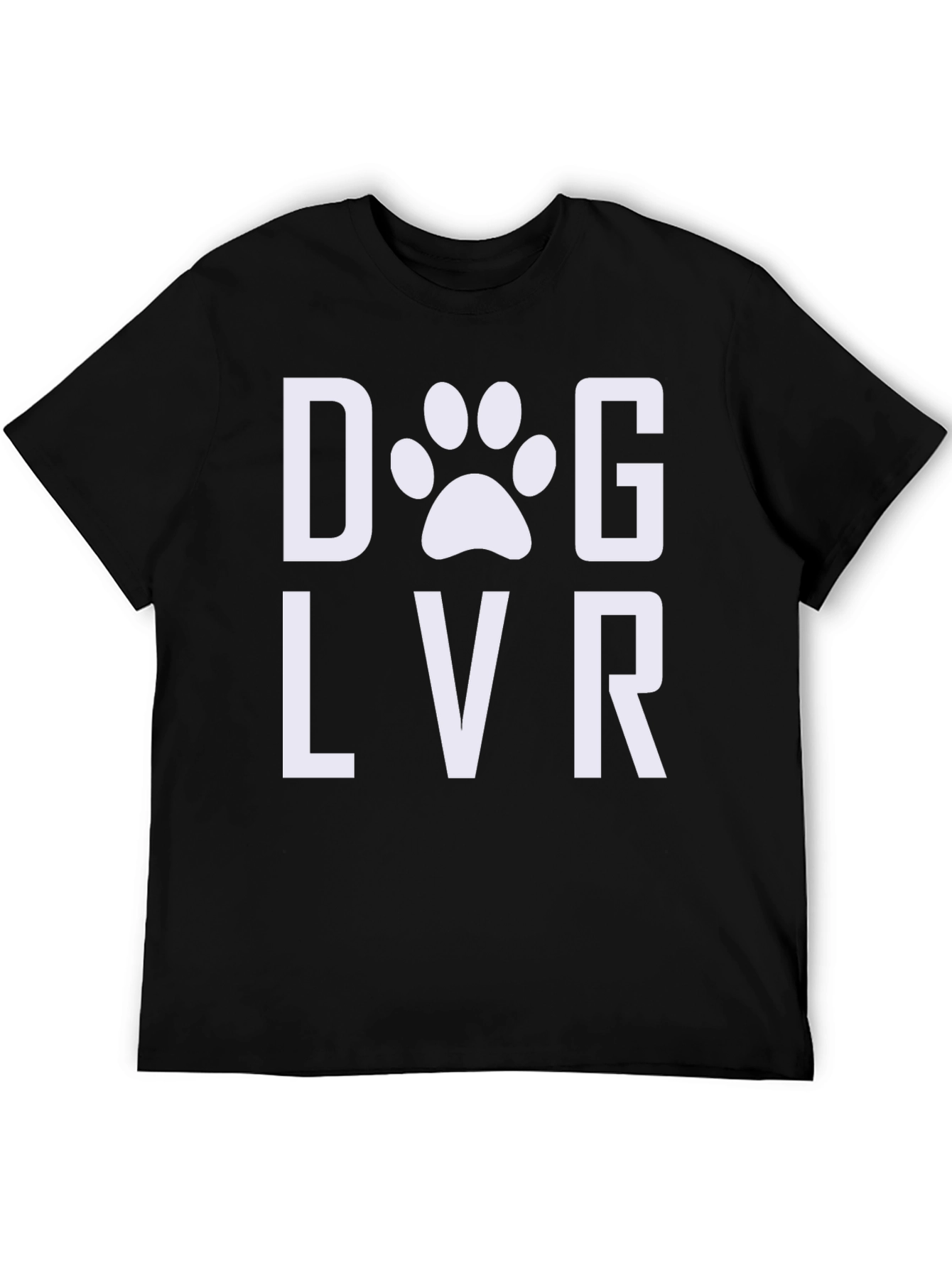 Dog Lover Tee - Paw Print Graphic T-Shirt