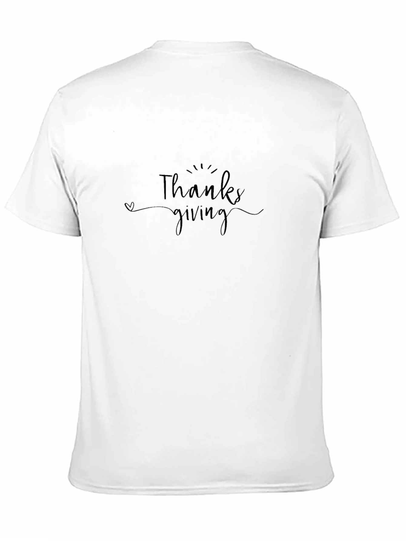 Thanksgiving Graphic Tee - Soft Black Cotton