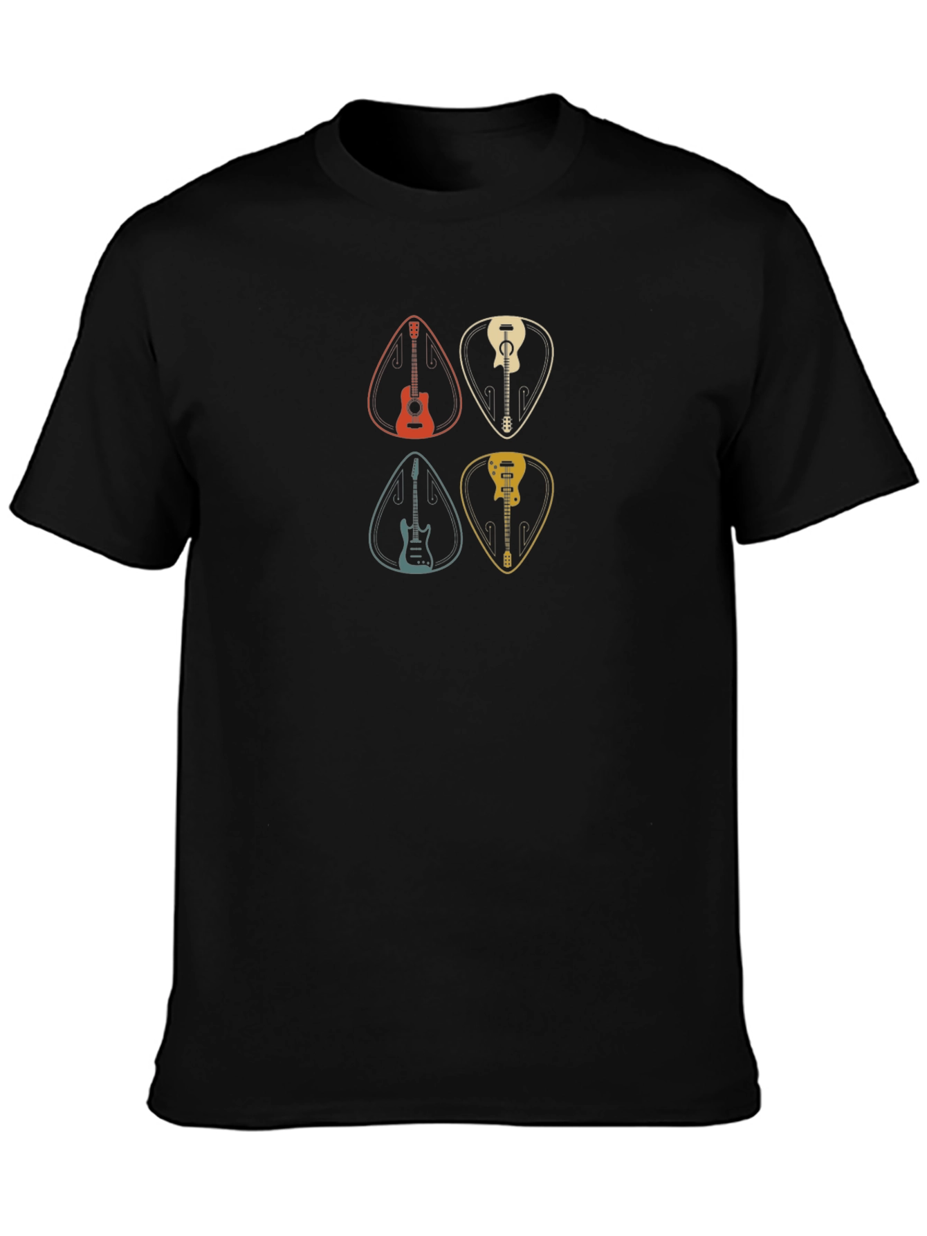 Guitar Pick Graphic Tee - Musicians Essential