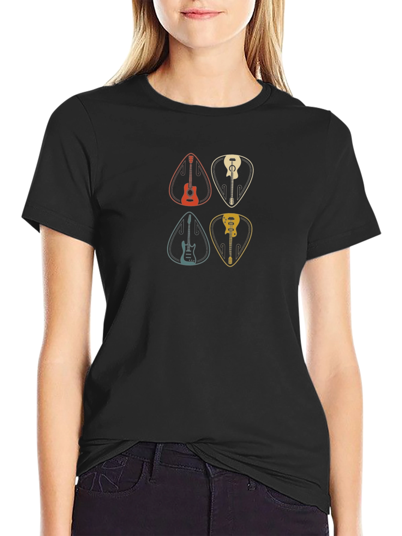 Guitar Pick Graphic Tee - Musicians Essential