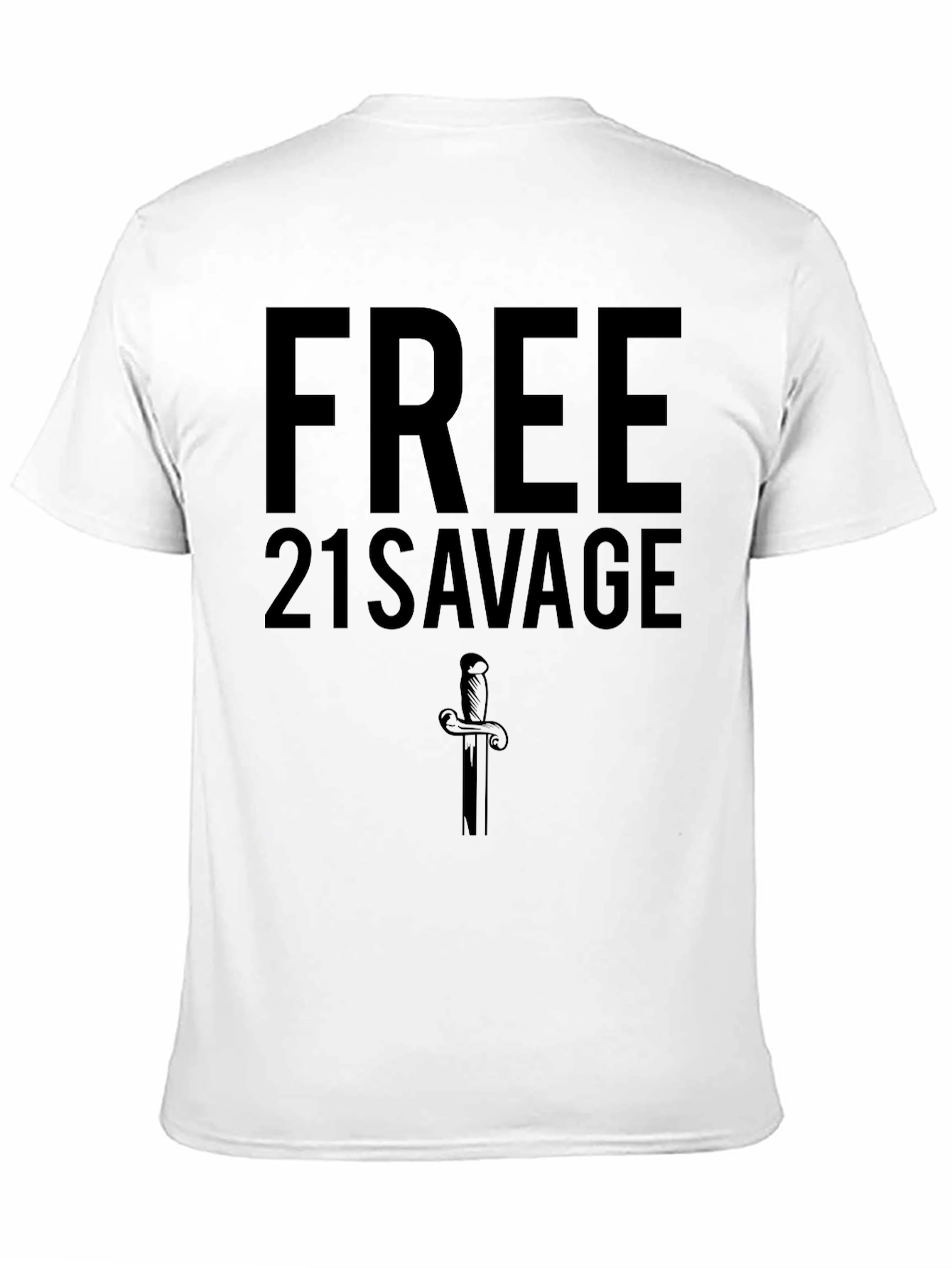 Free 21 Savage Black Graphic T-Shirt