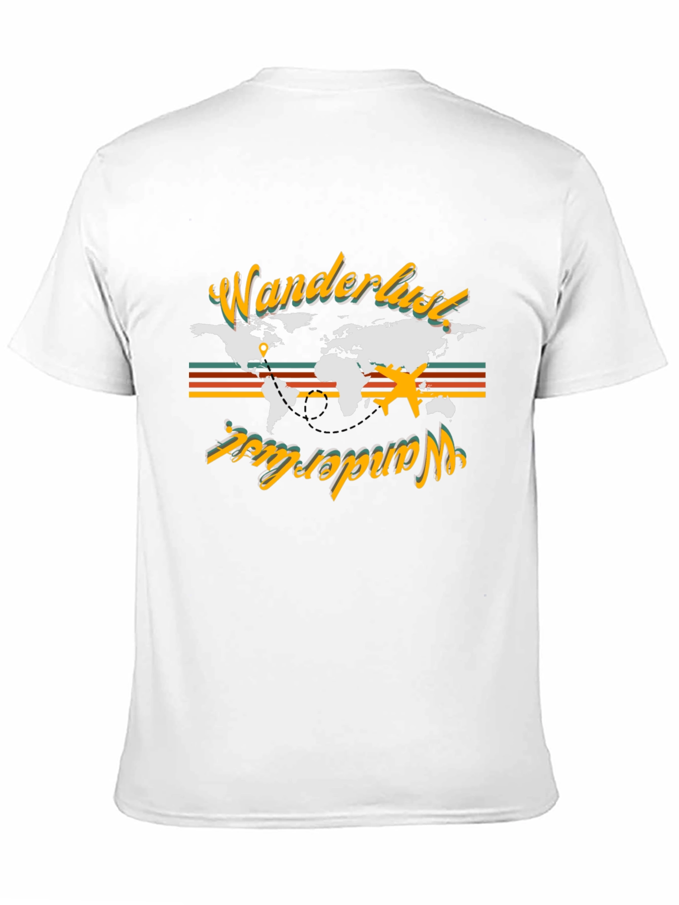 Wanderlust World Map Graphic Tee