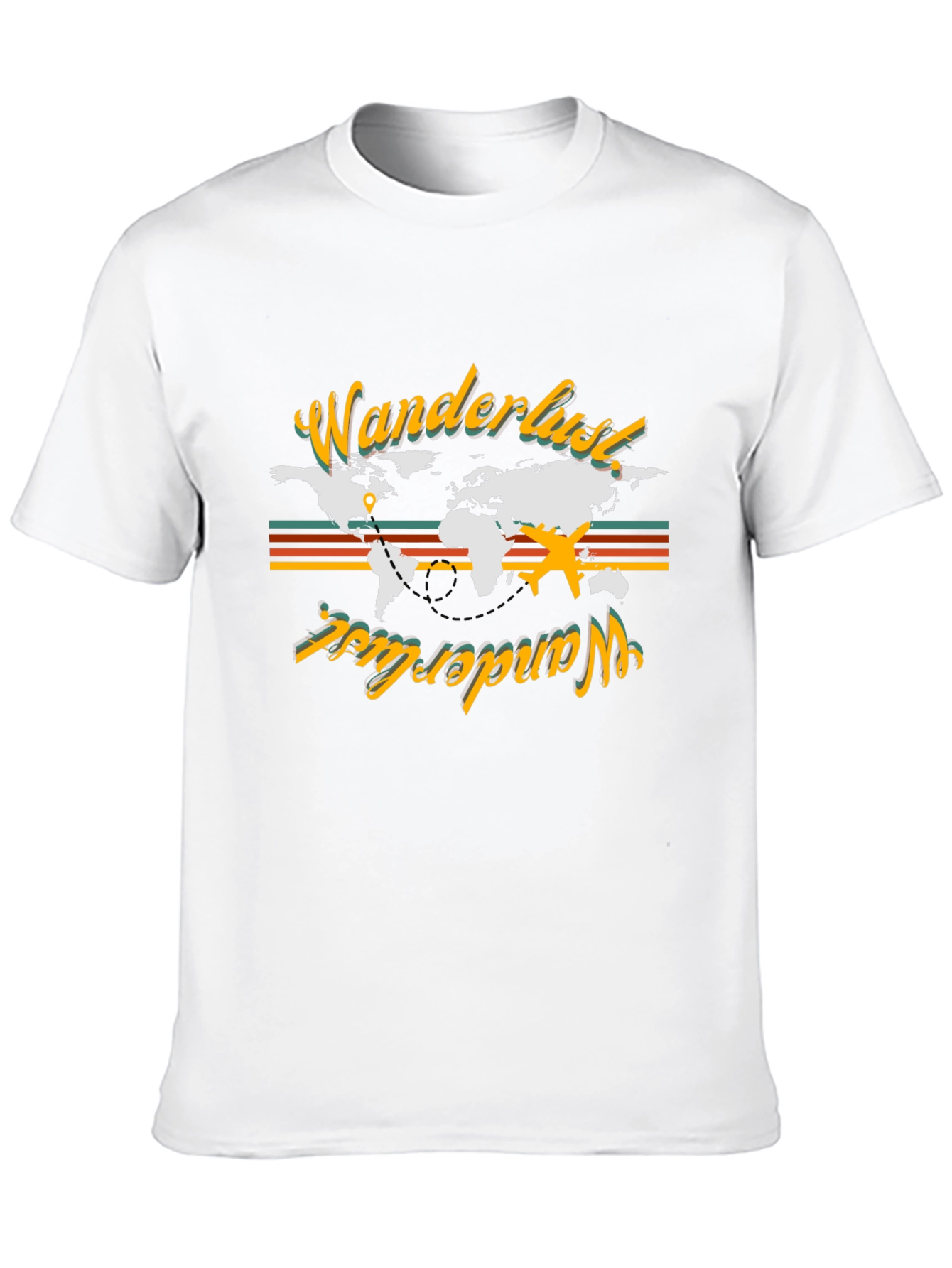 Wanderlust World Map Graphic Tee