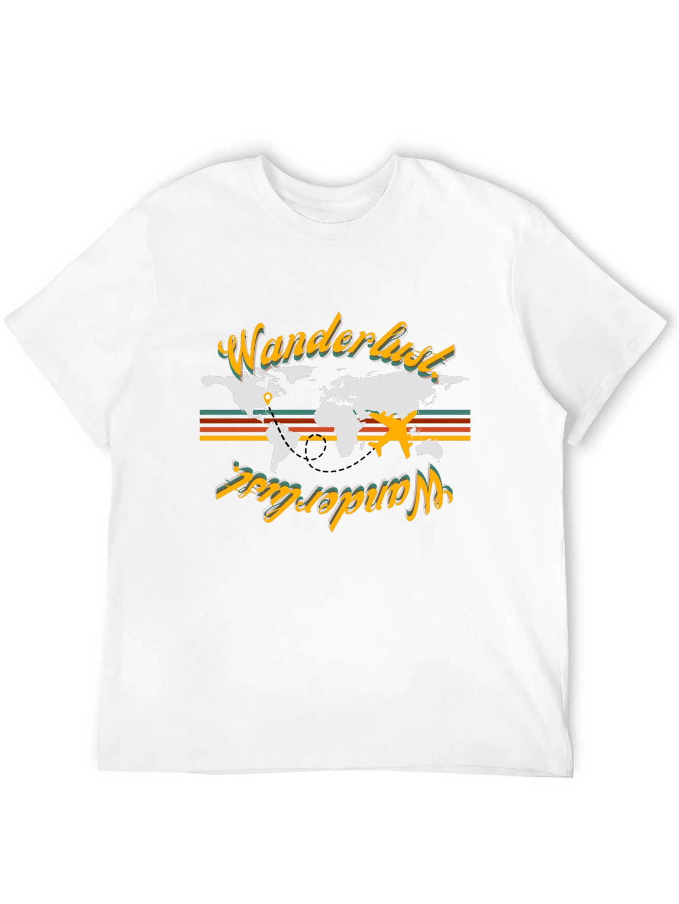 Wanderlust World Map Graphic Tee