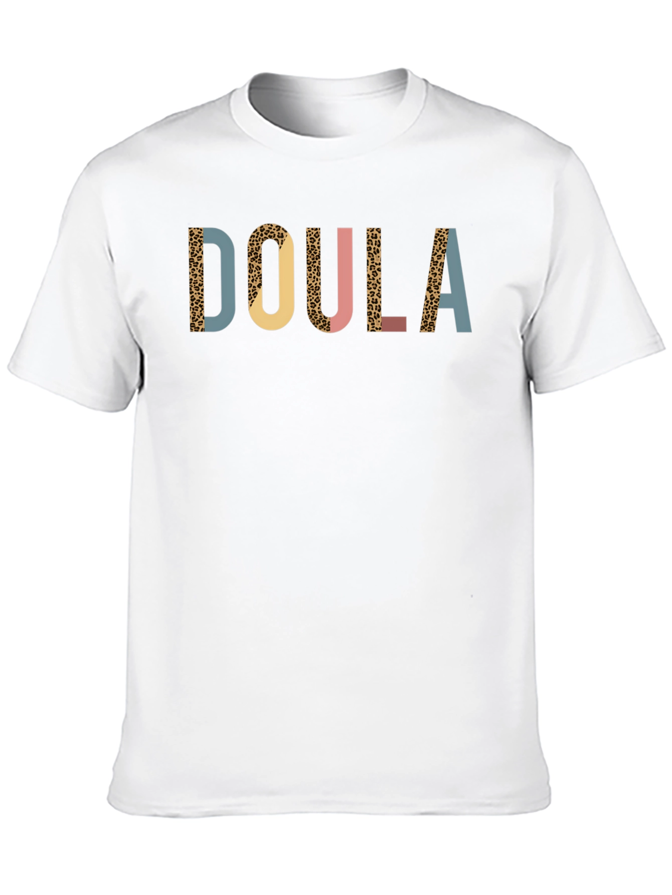 Doula Graphic T-Shirt - Leopard Print Design